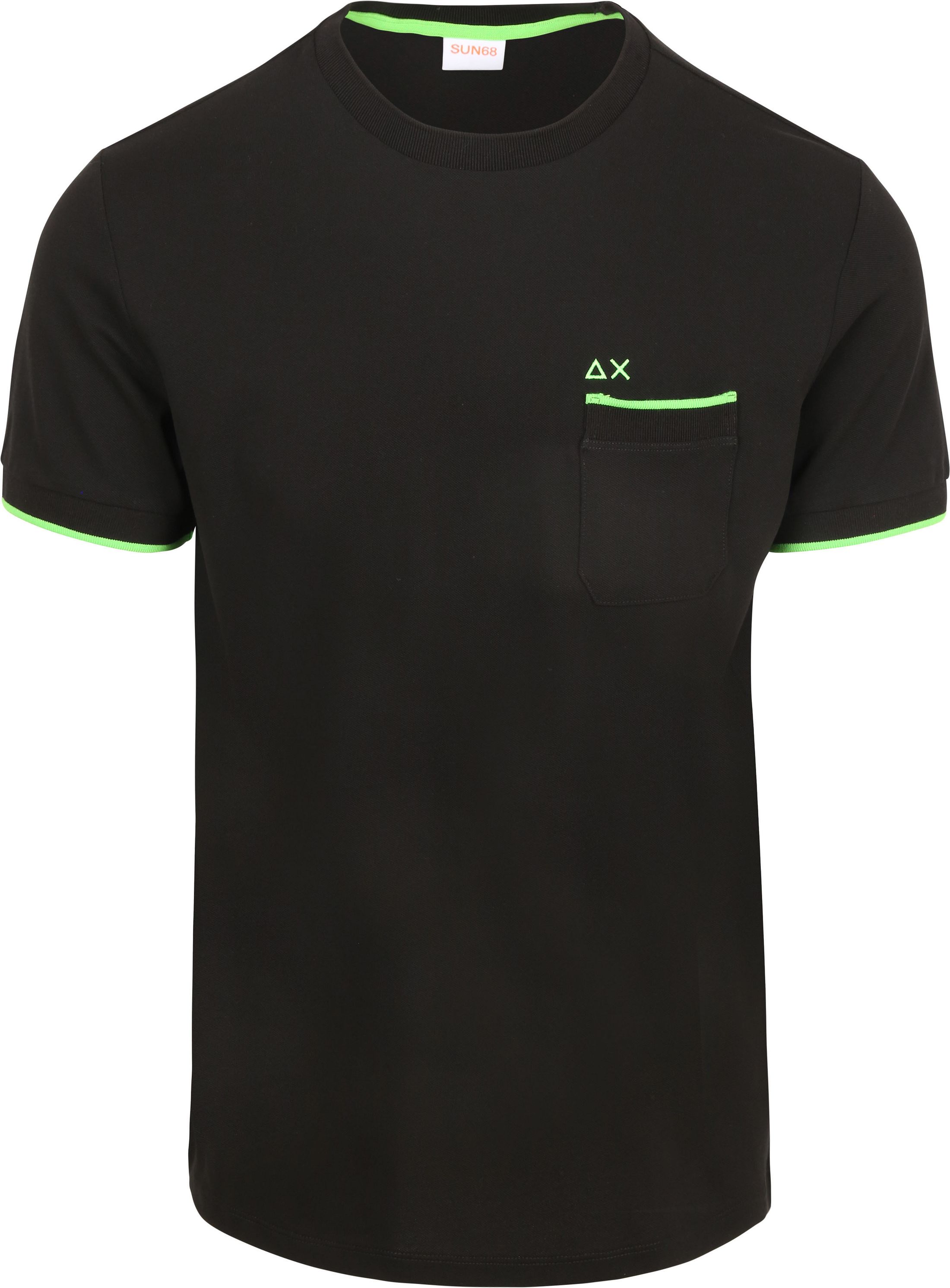 Sun68 Camiseta Negro T36119-11 