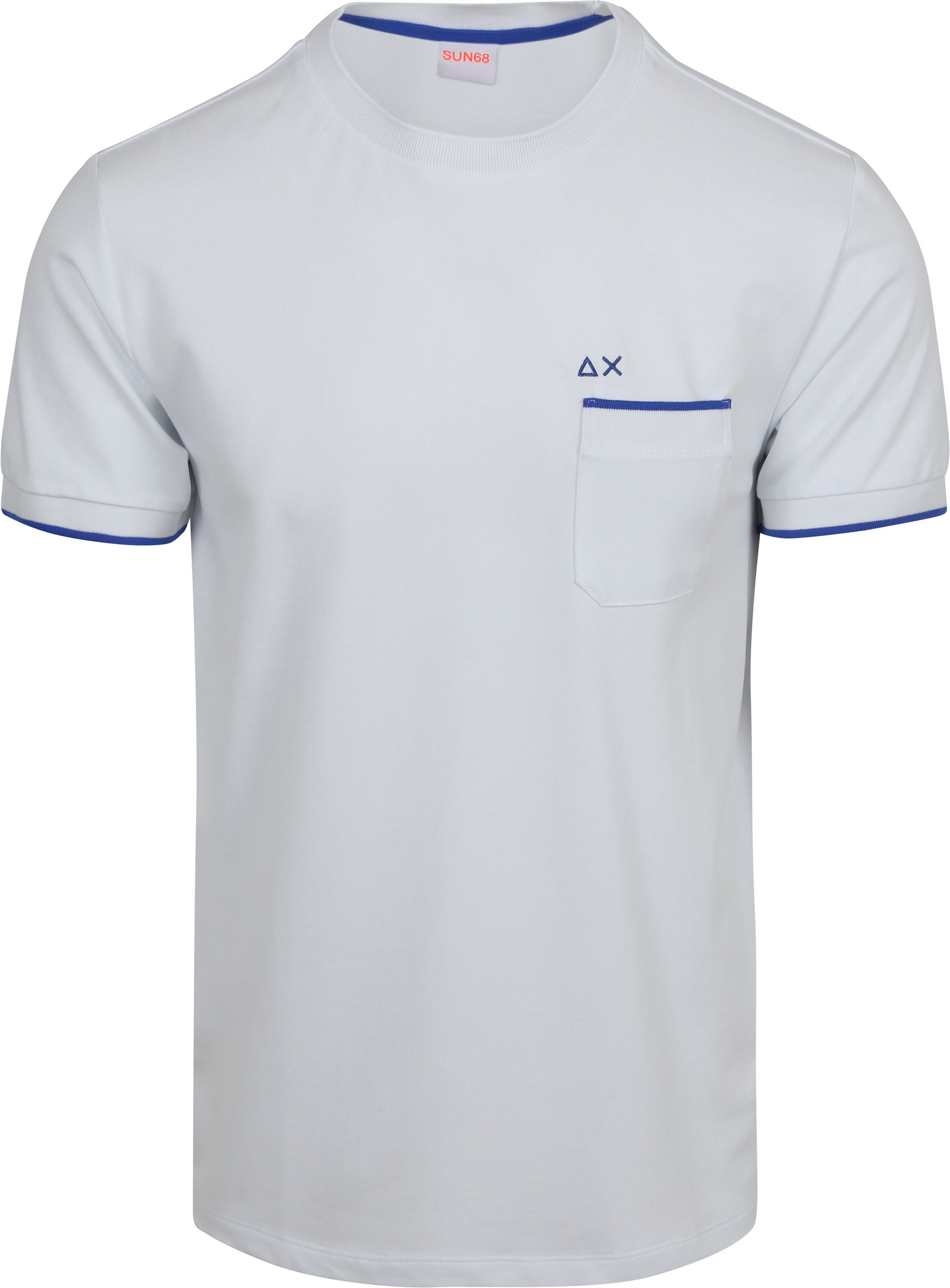 Køb Sun68 Piqué T-shirt Fluo Stribet Hvid  | Suitable