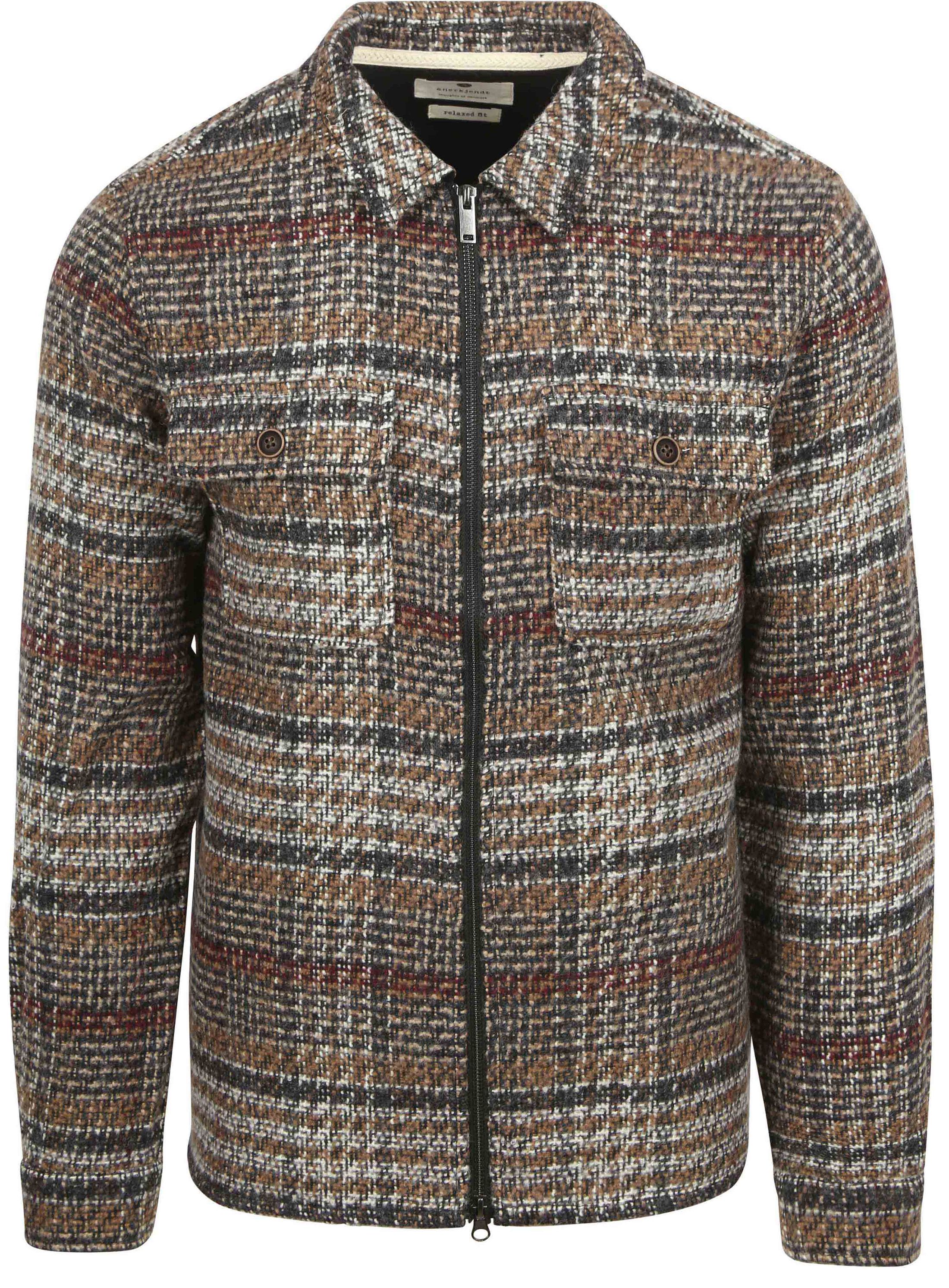 Anerkjendt Overshirt Zip Akhanky Brun 901682-5523