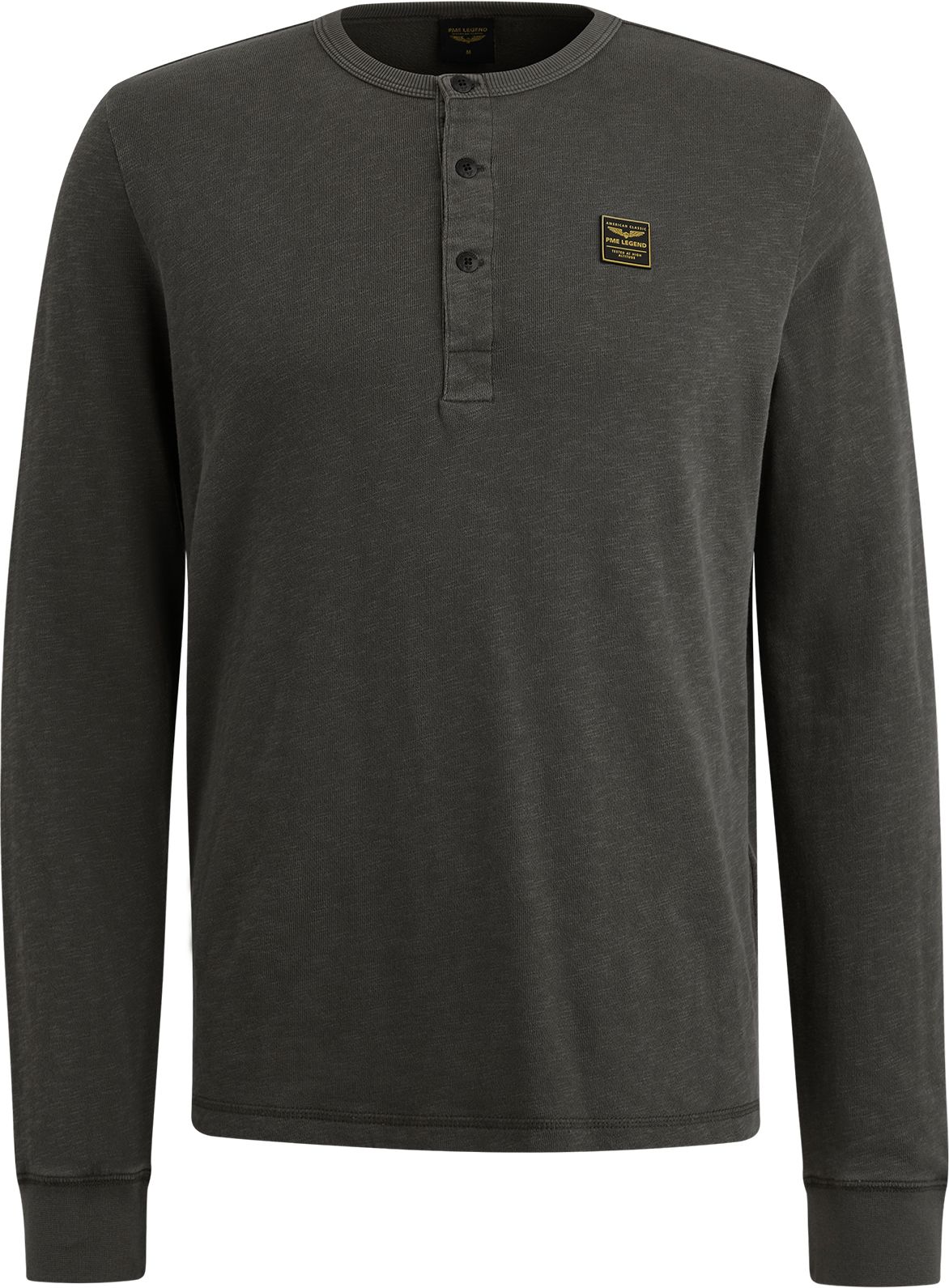 PME Legend Långärmad T-shirt Knappar Beluga PTS2508569-8039