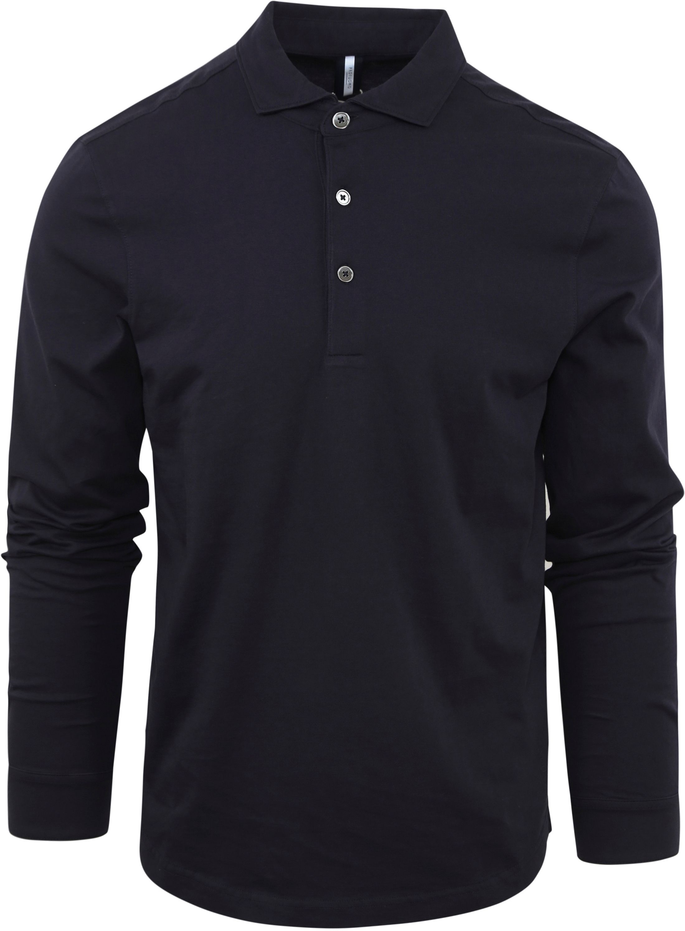 Profuomo Langermet Polo Navy Melange PP2J00001B