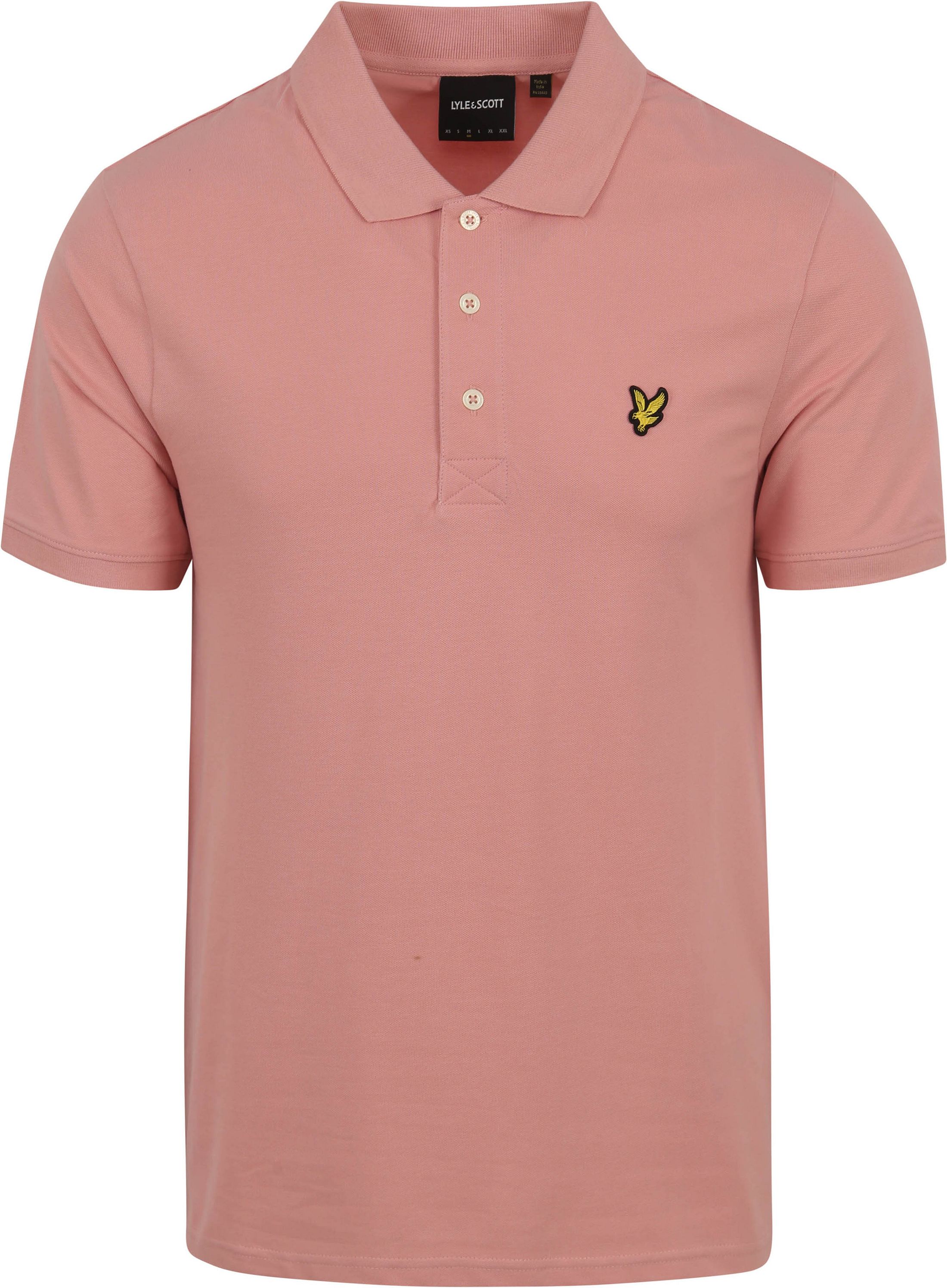 Lyle and Scott Polo i Ensfarvet Lyserød SP400VOG-X238