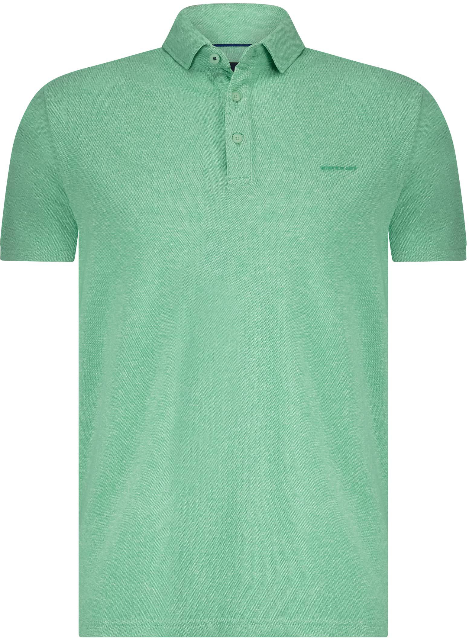 Køb State of Art Poloshirt Piqué Melange Grøn 46115907-3111 | Suitable