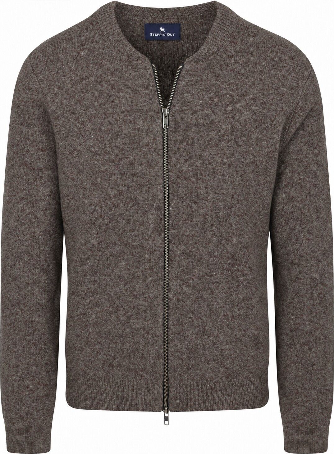 Steppin' Out Cardigan Lamswol Taupe CA-ZIP LMBS-SO-26.02 Prodicy kopen | Suitable
