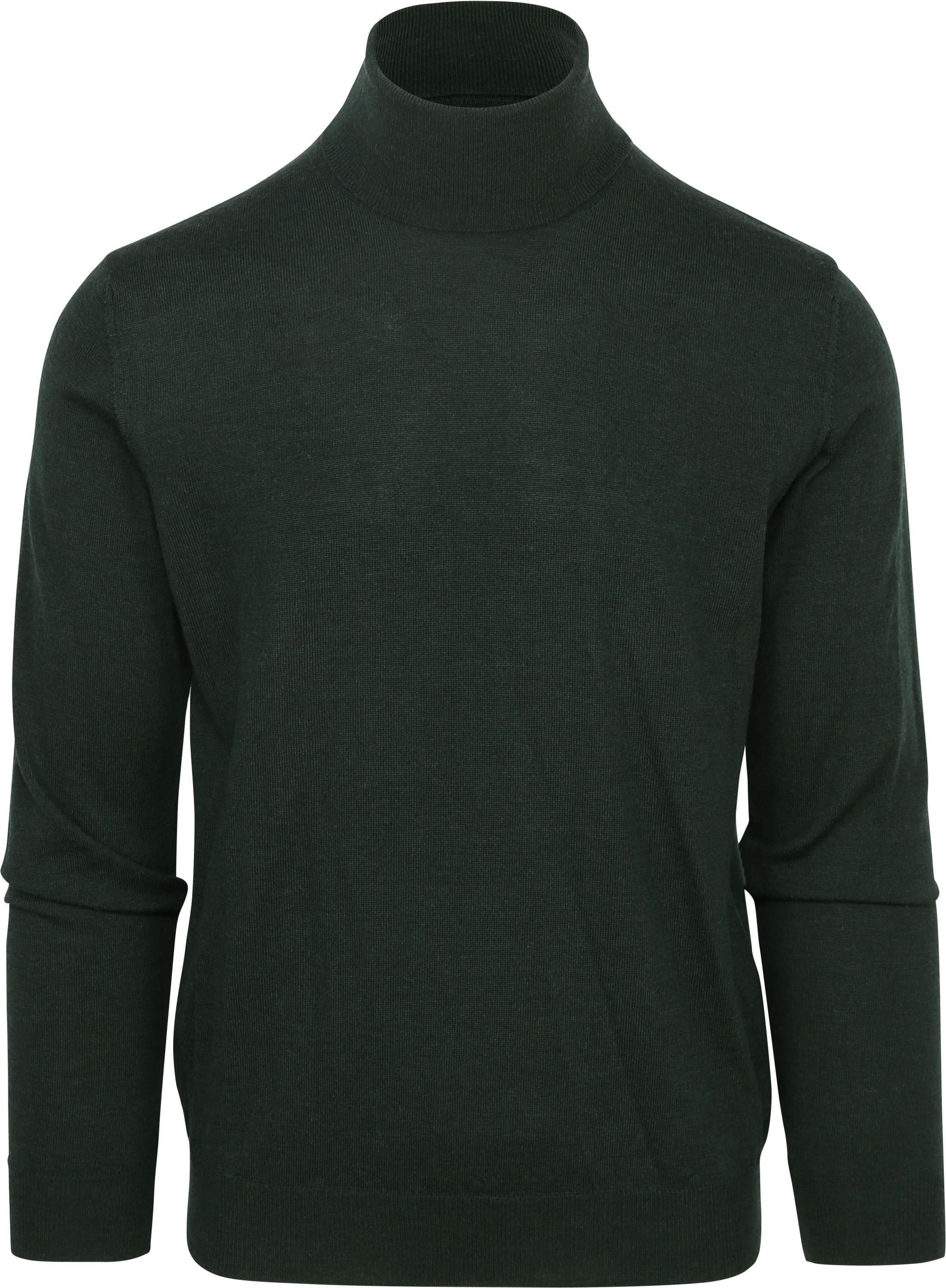 Suitable Merino Polotröja Mörkgrön Grön Storlek L