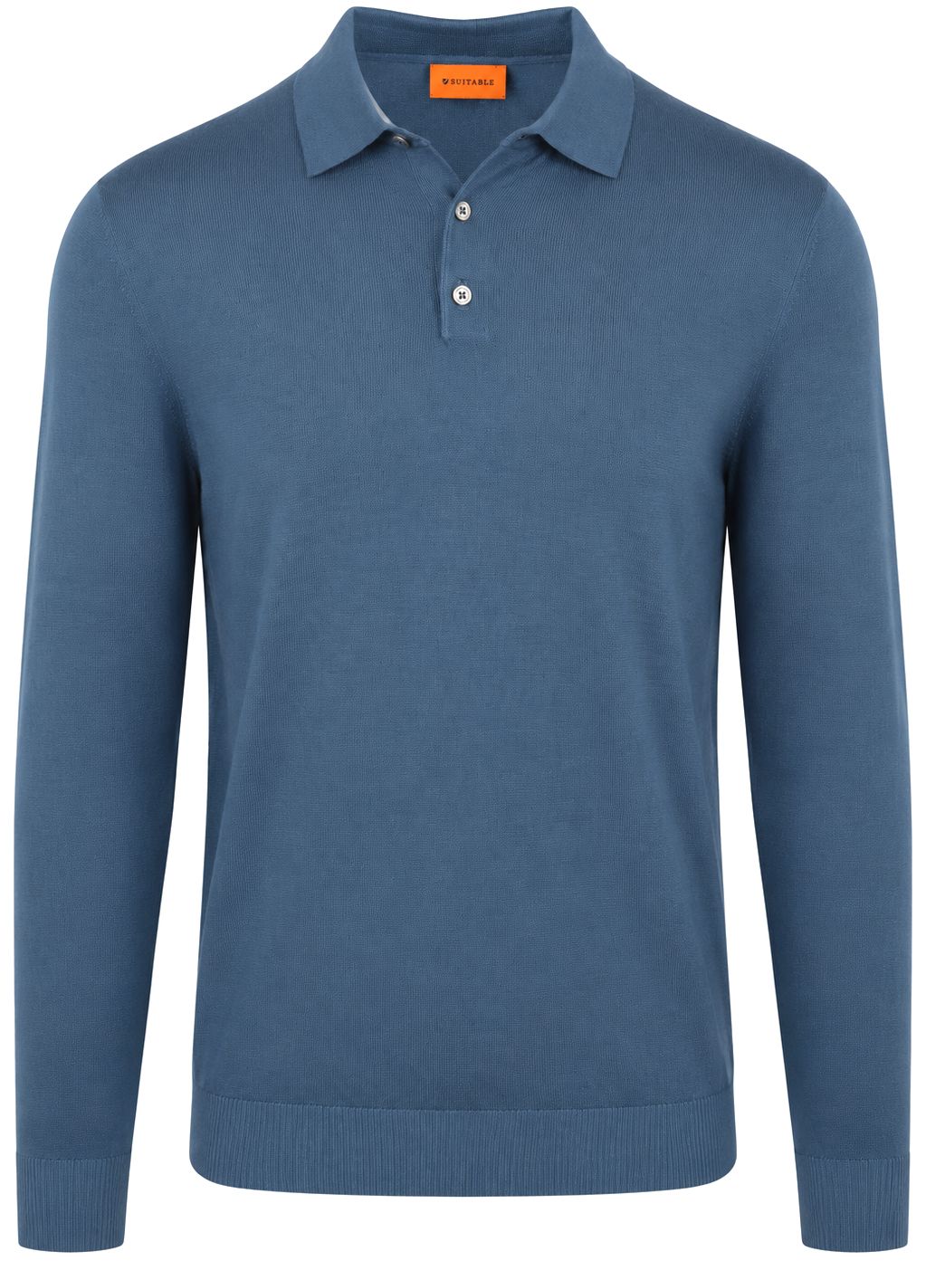 Køb Suitable Compact Cotton poloshirt Denim Blå PU-POLO-CO-26-DE | Suitable