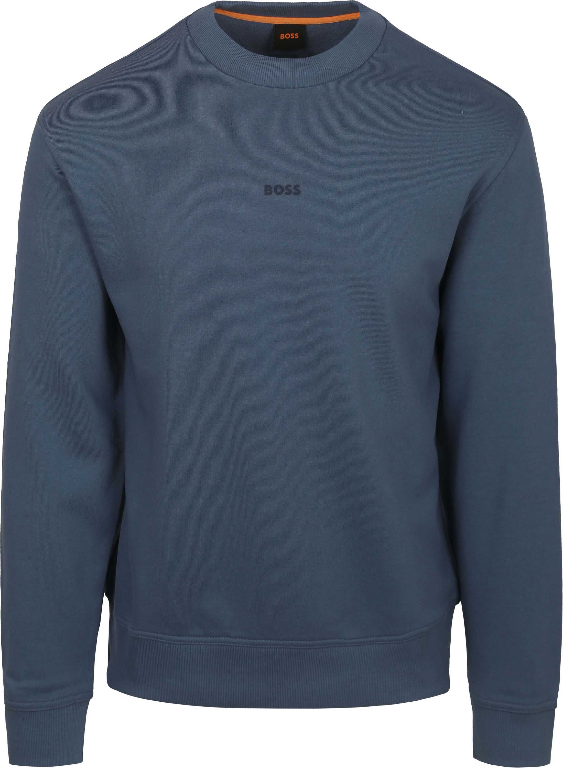 BOSS Pull Smallcrew Blue order online | 50514541-495 | Suitable Liechtenstein