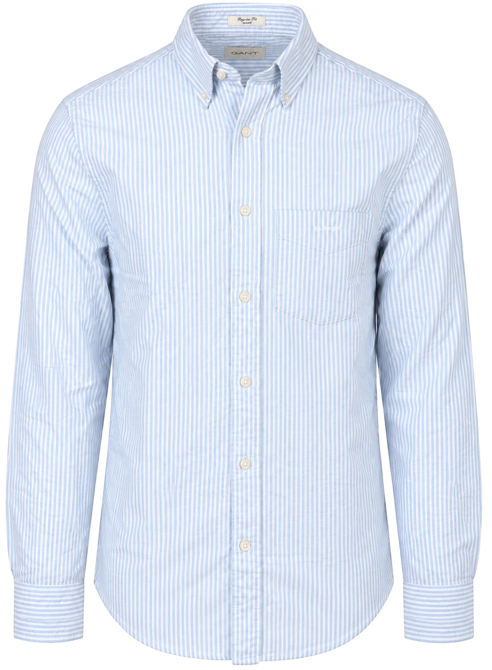 Gant Hemds Oxford Streep Lichtblauw 3263019-427 kopen | Suitable
