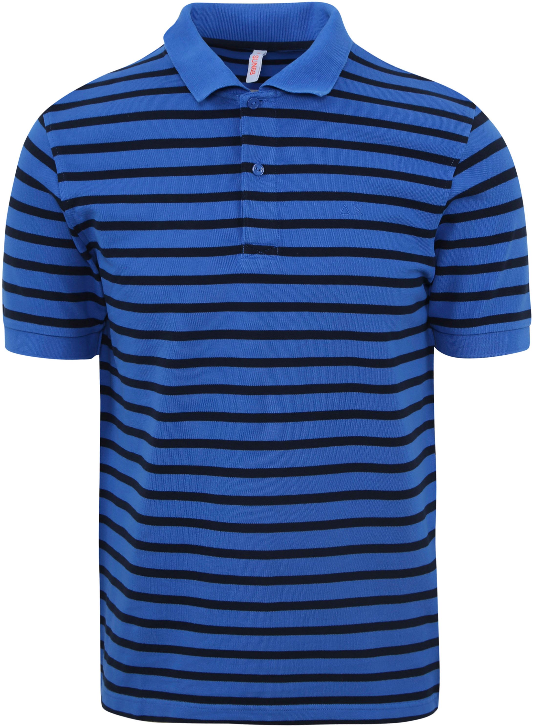 Sun68 Poloshirt Streifen Royal Blau kaufen | A33107-12 | Suitable