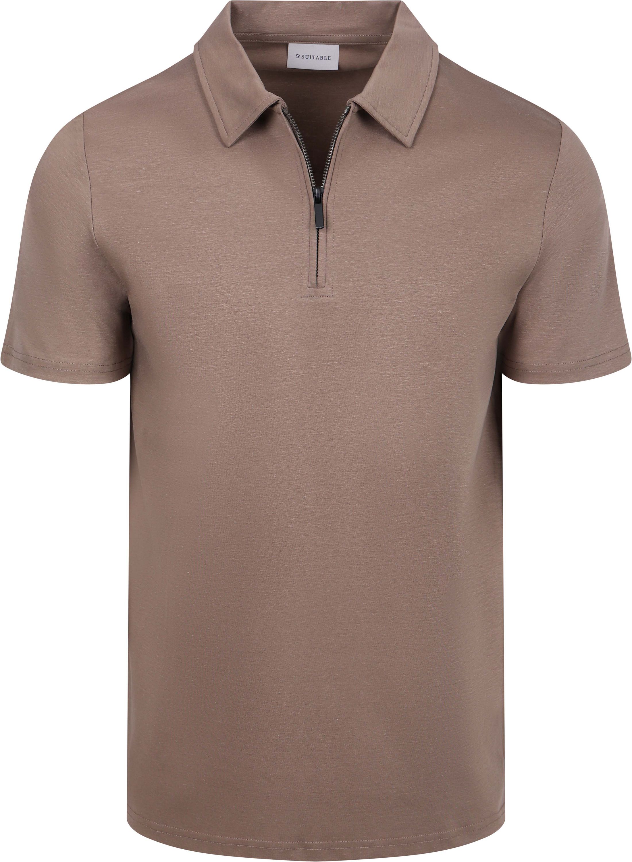Suitable Polo Brązowy PO-SILKY-TAU 