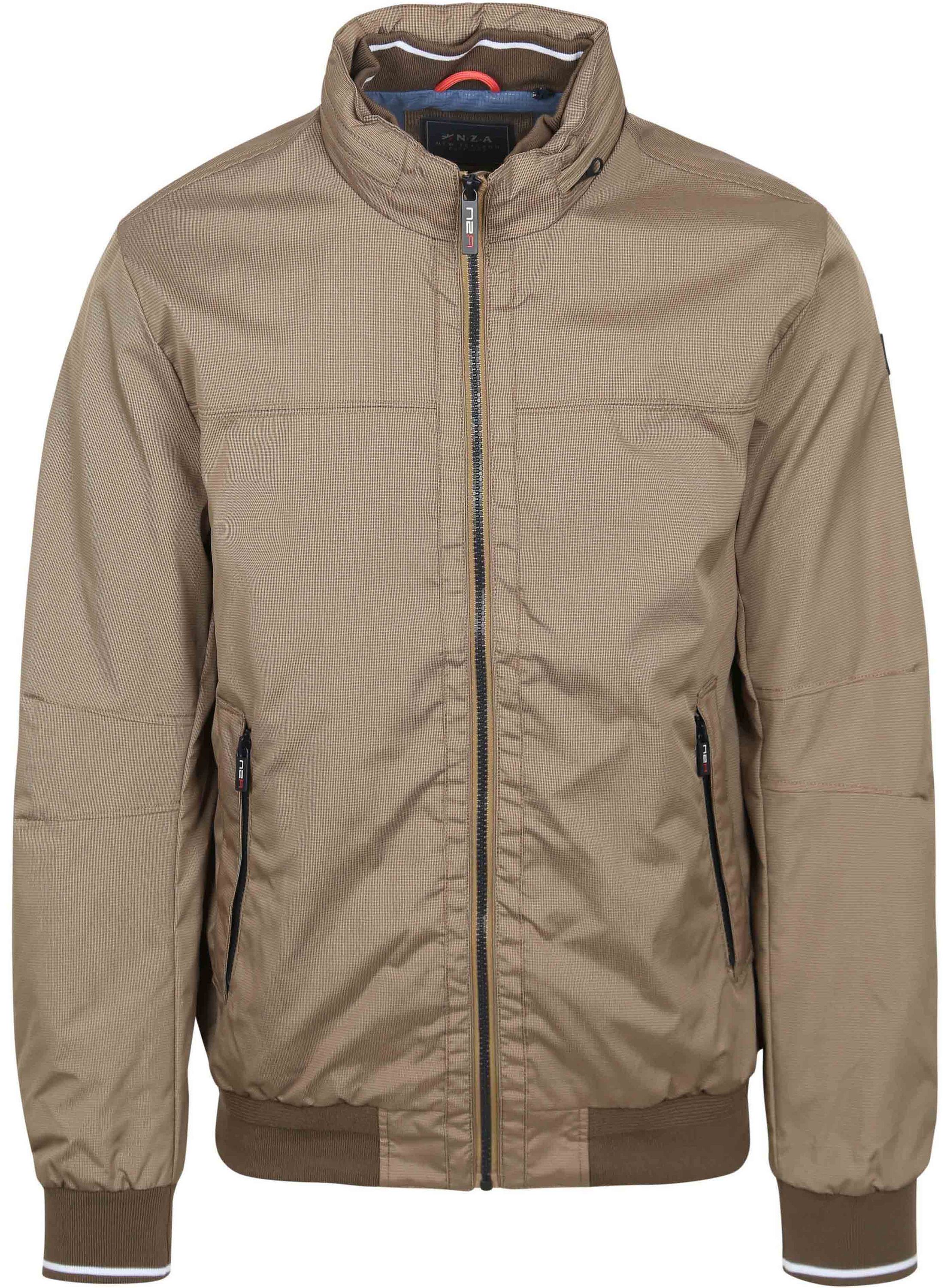 NZA jakke i Sage Struktur i dessertsand 25AN807-1114