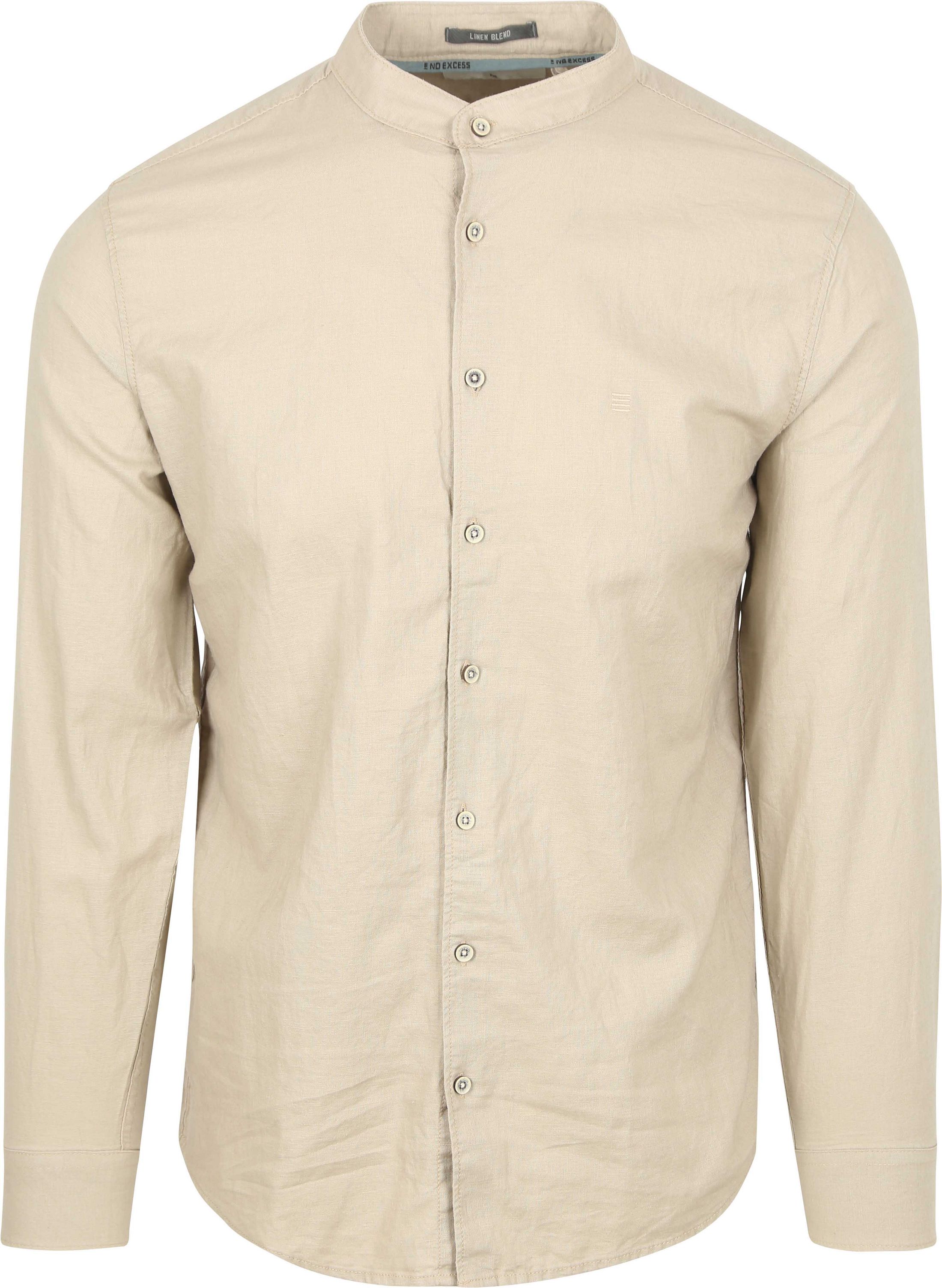 No Excess Skjorte i Linnedblanding Beige 27470218SN-310