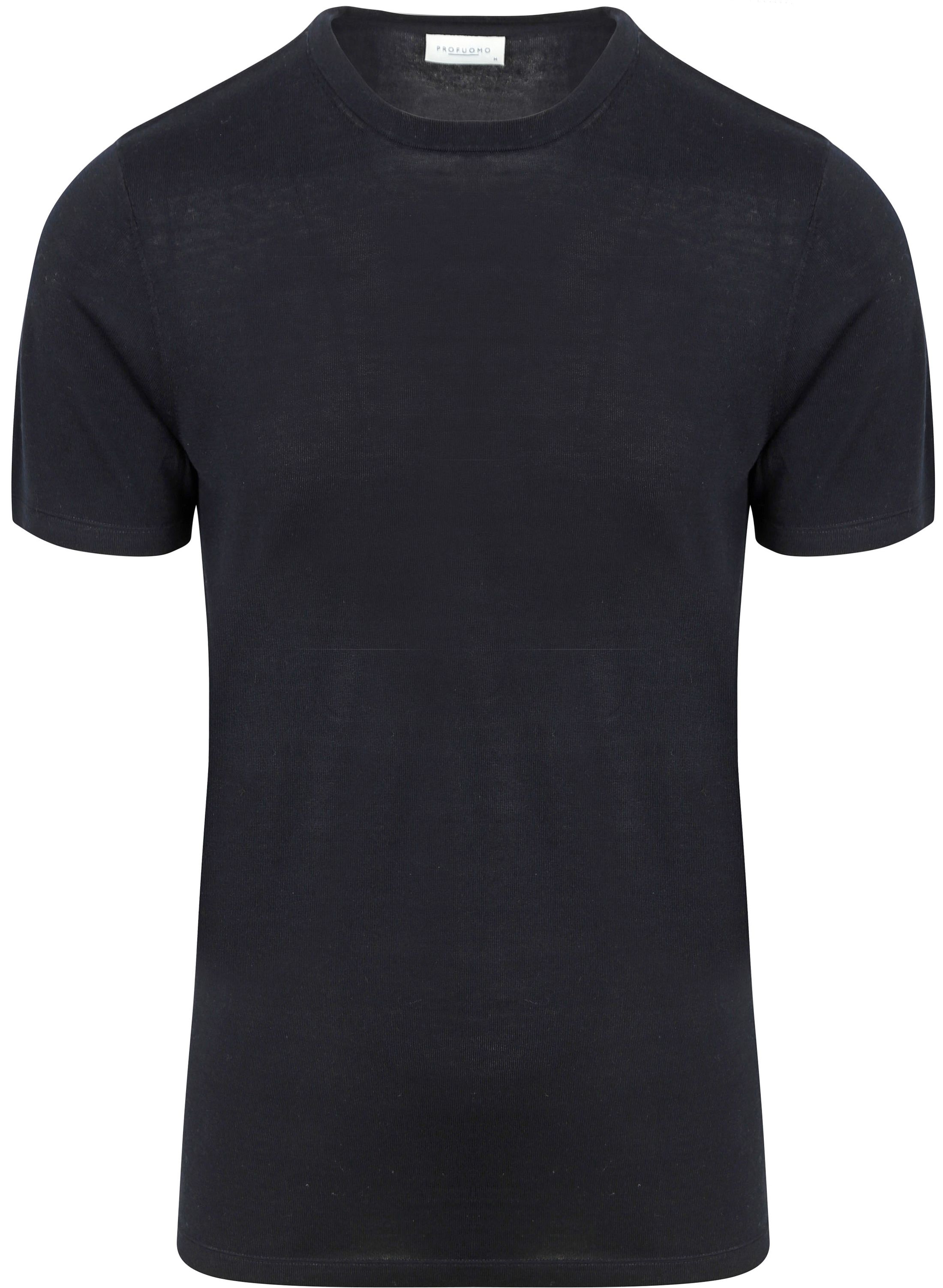 Køb Profuomo T-Shirt Strikket Navy PPWT10005A-P | Suitable