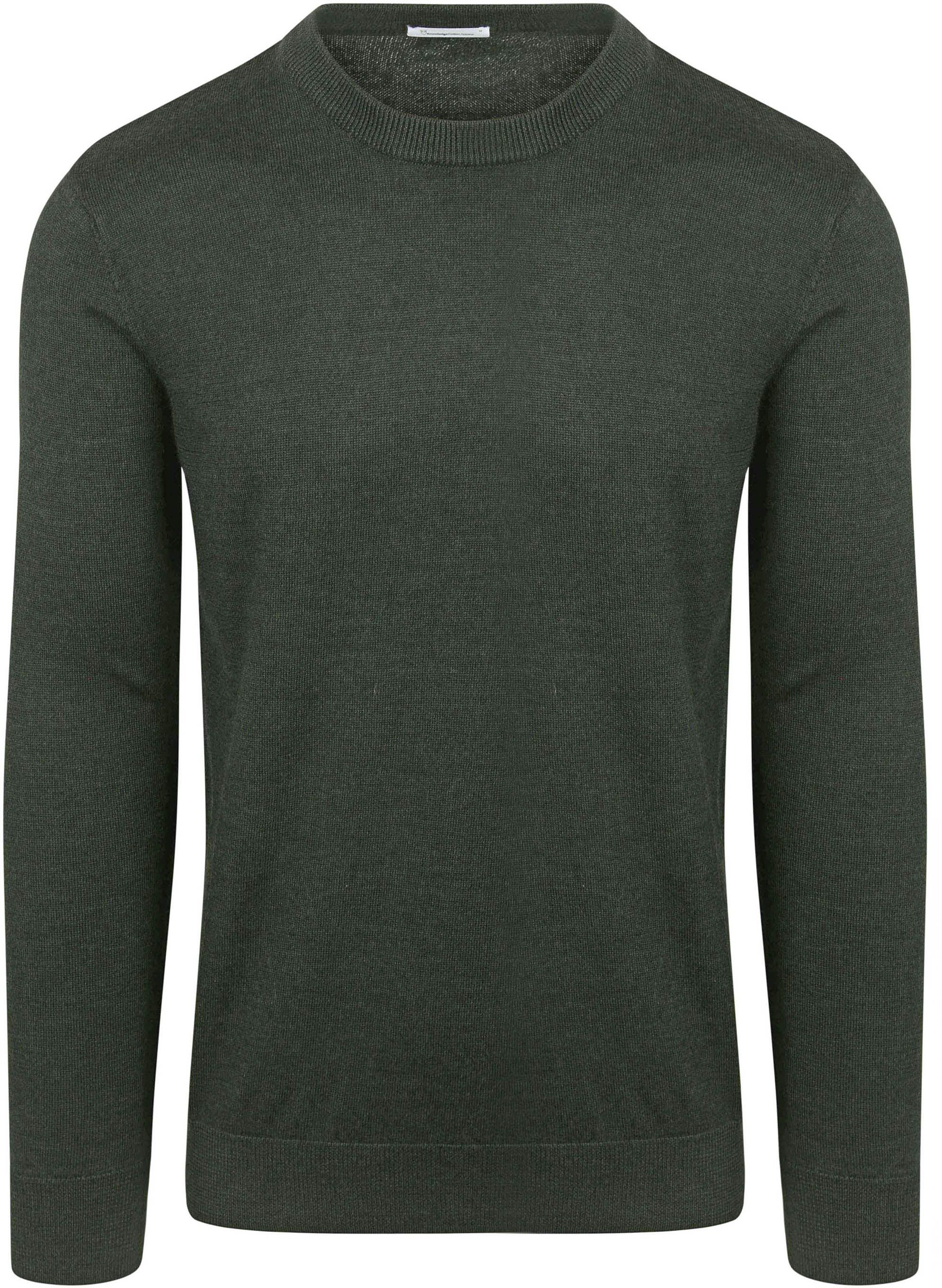 Køb KnowledgeCotton Apparel Pullover Uld Mørkegrøn 1080068-1090 | Suitable
