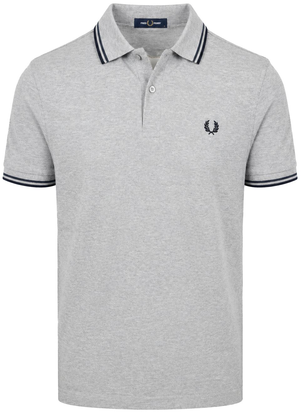 Fred Perry Polo Tipped M3600 Grijs 88C M3600-88C commander en ligne | Suitable