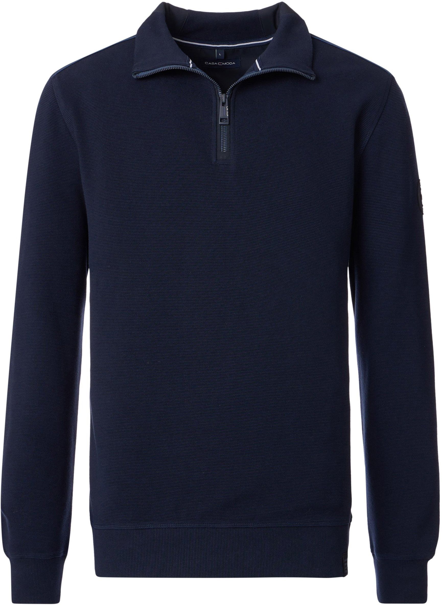 CASAMODA Half Zip Sweat Navy  order online | 444303400-108 | Suitable Greece