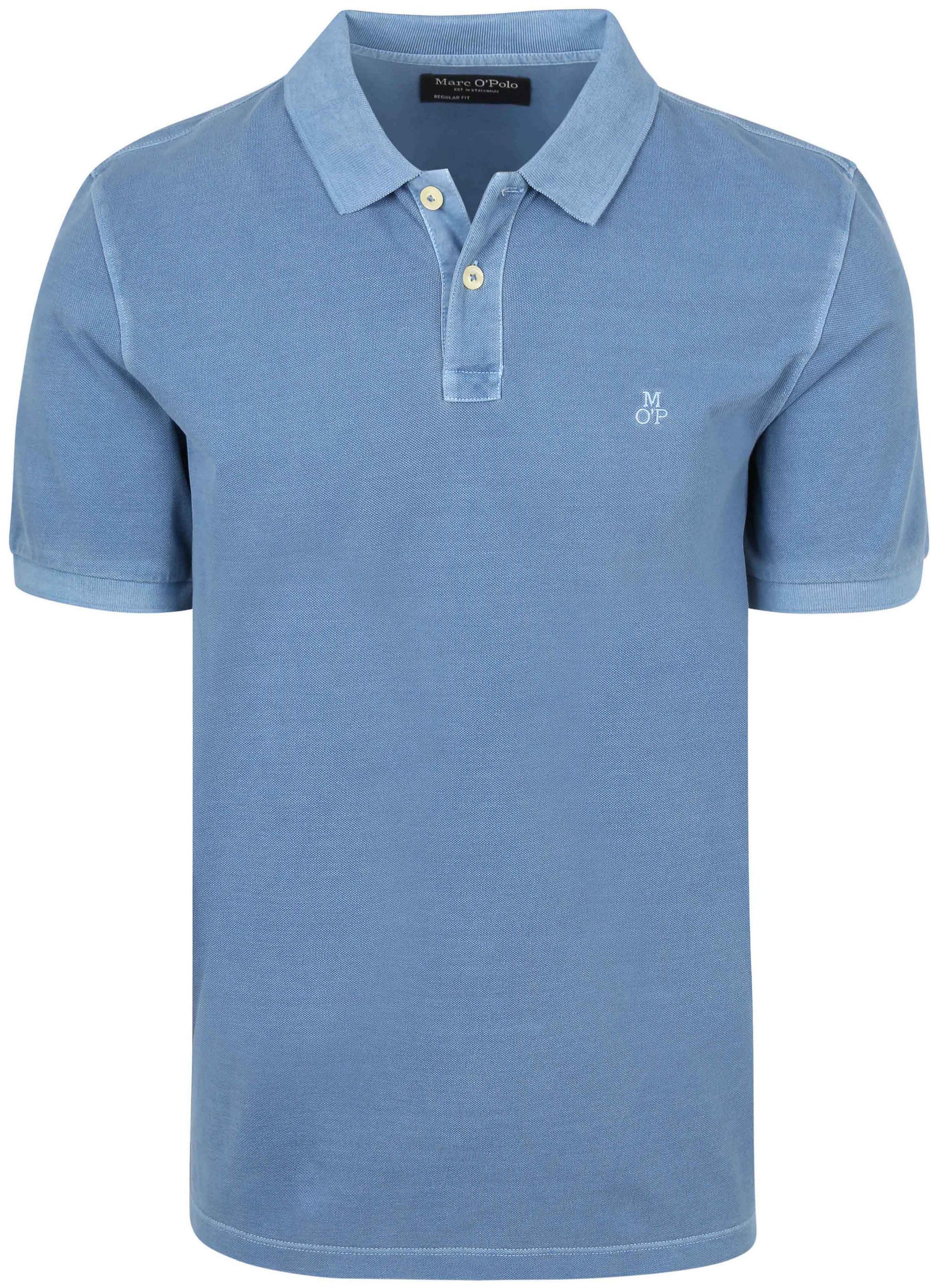 Marc O'Polo Poloshirt Piqué Provincial Blauw 500001266-4740 + 622226653000-851 kopen | Suitable