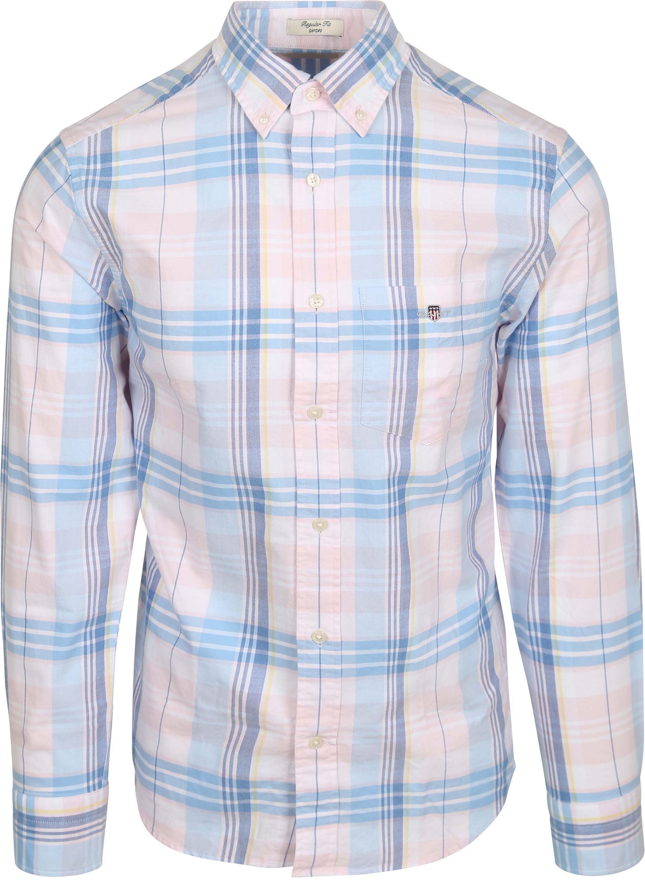 Gant Skjorte Tartan Rutet Lyserød 3250084-662