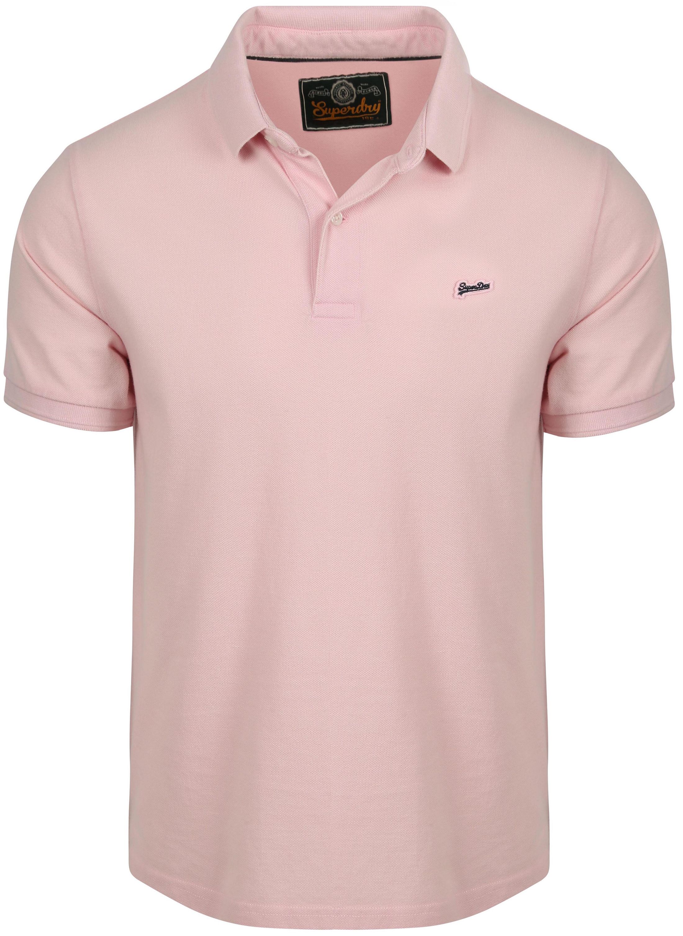 Superdry Polo Pique Klassisk Montauk Rosa Størrelse XXL