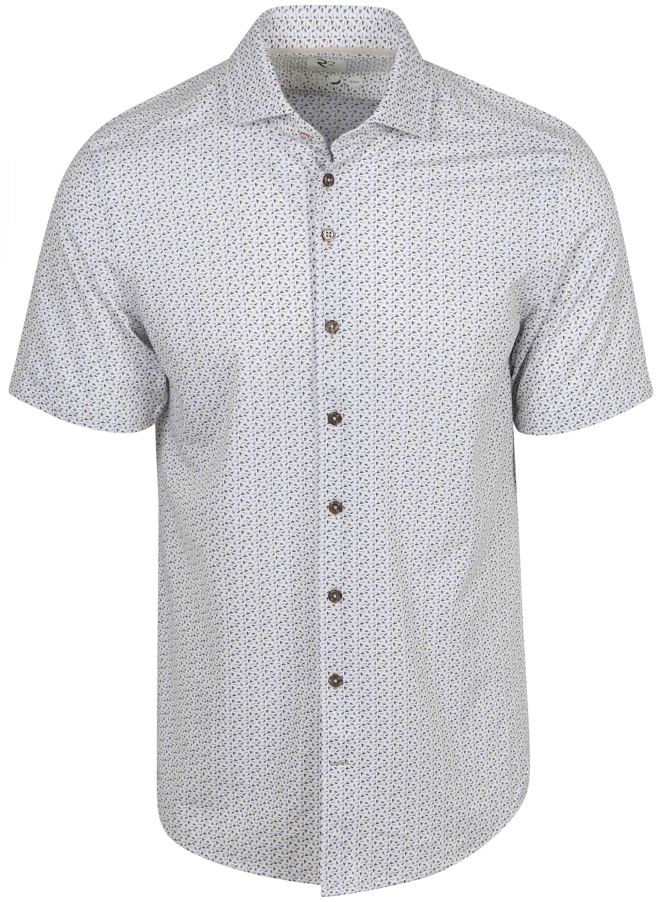 R2 Short Sleeves Skjorta Sorona Tryck Multicolour 132.WSPSS.003-045