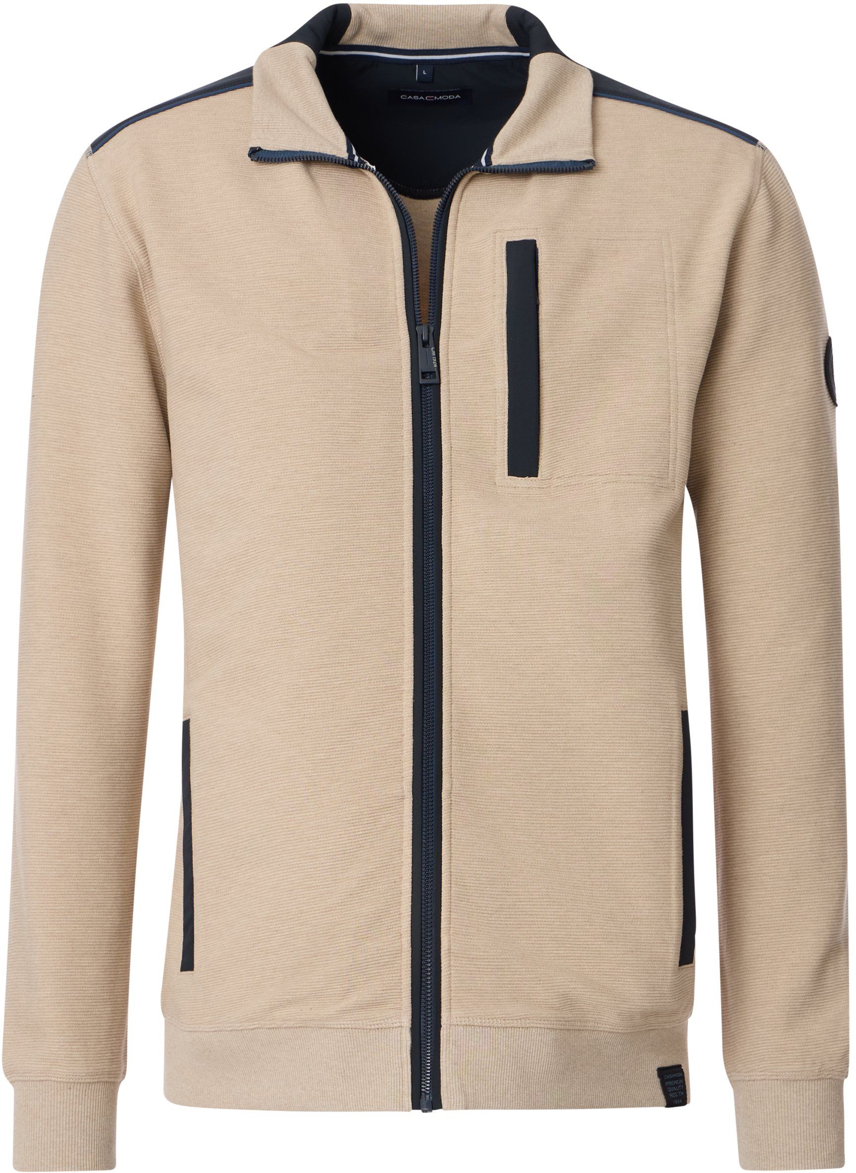 CASAMODA Strickjacke Zip Beige 444303500-657 kaufen | Suitable