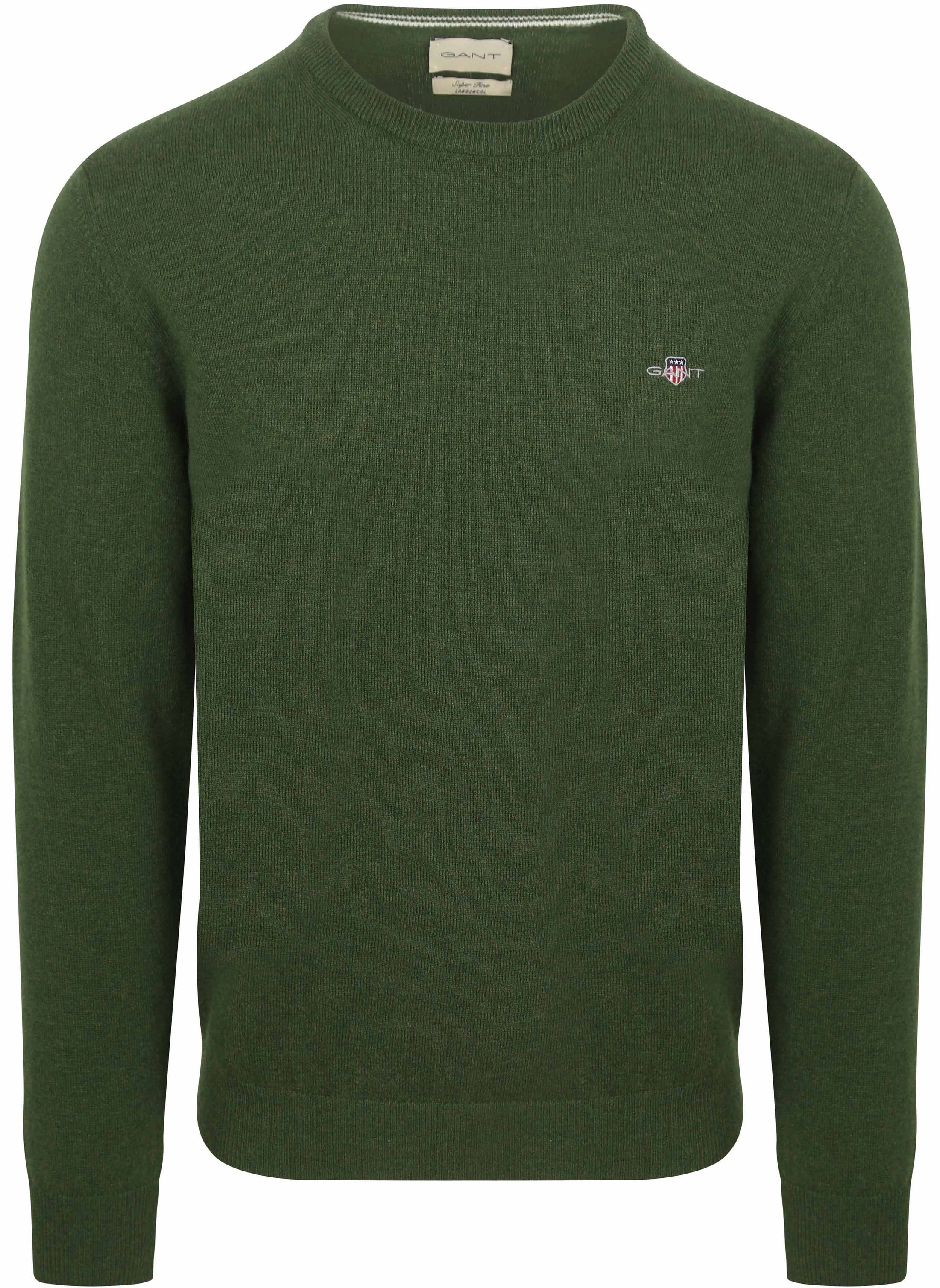 Gant Pullover Lammwolle Moosgrün kaufen | 87211-303 | Suitable