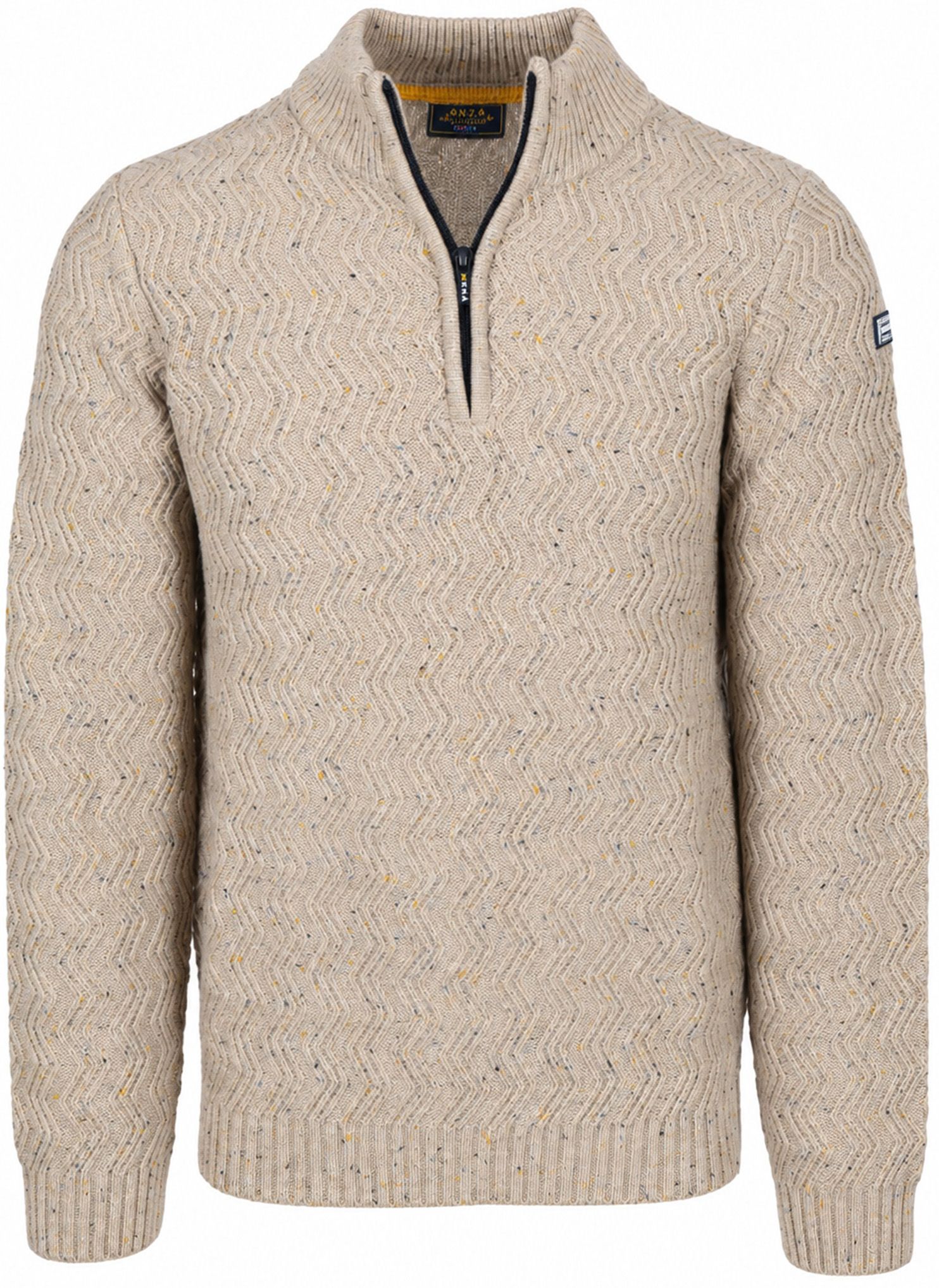 NZA Half Zip Swirl Kymara Naps Strick Mélange Beige 26HN495-1158 kaufen | Suitable
