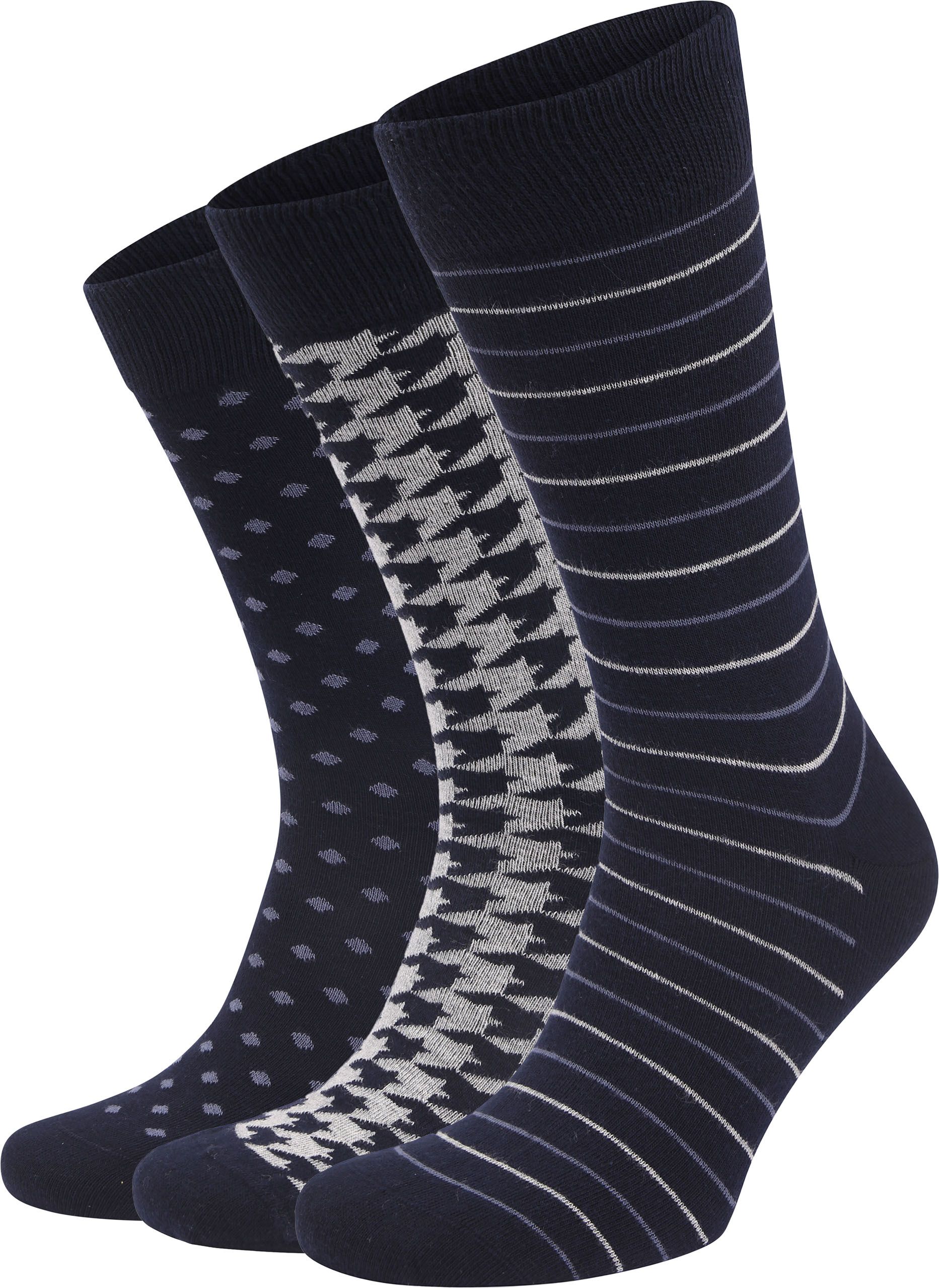 Suitable Socken 3-Pack Druck Navy kaufen | SO-BIOCOTTON-3P-23-02 | Suitable