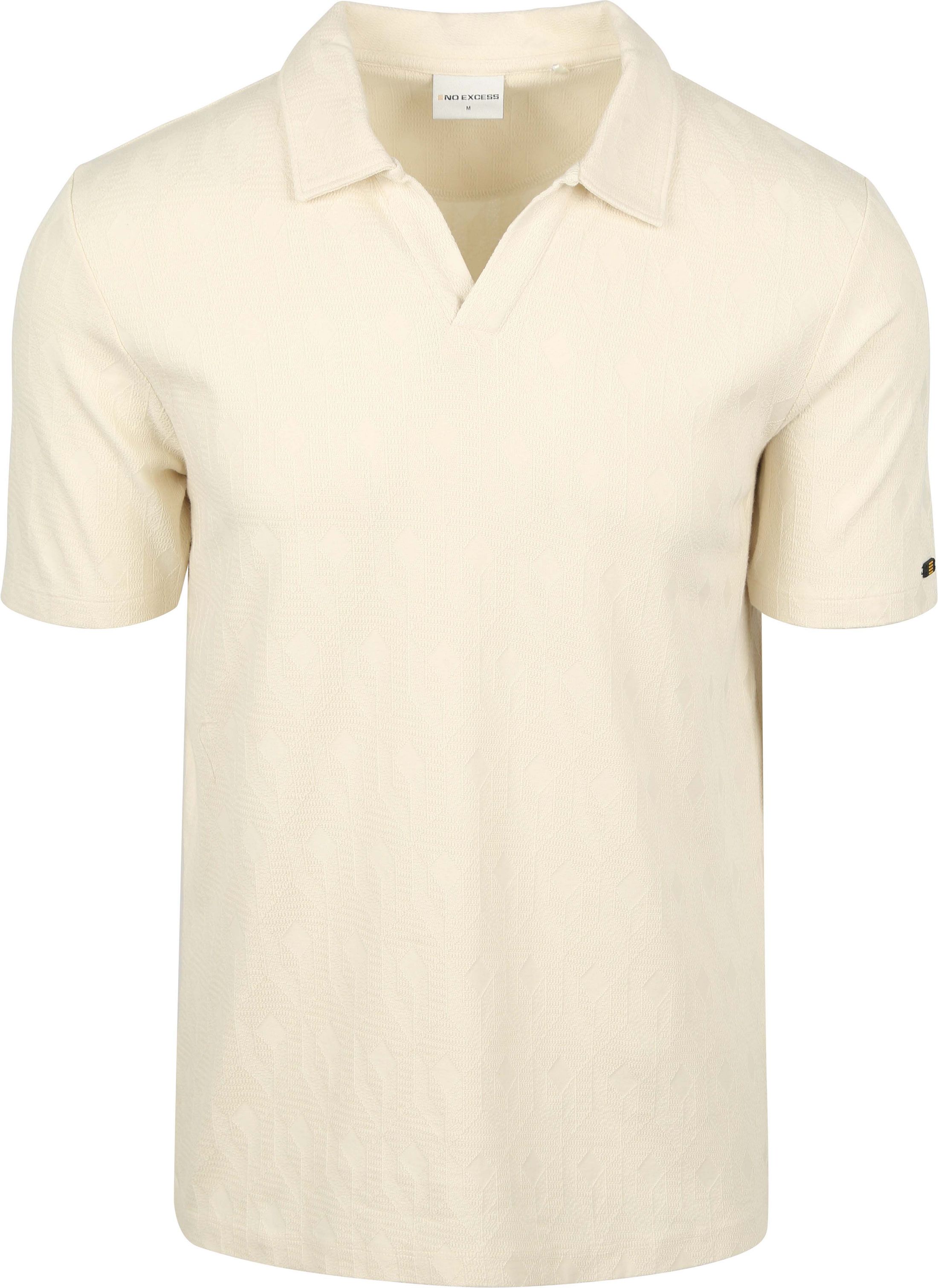 Polo No-Excess Terry Jacquard Ecru 28380453-011 commander en ligne | Suitable