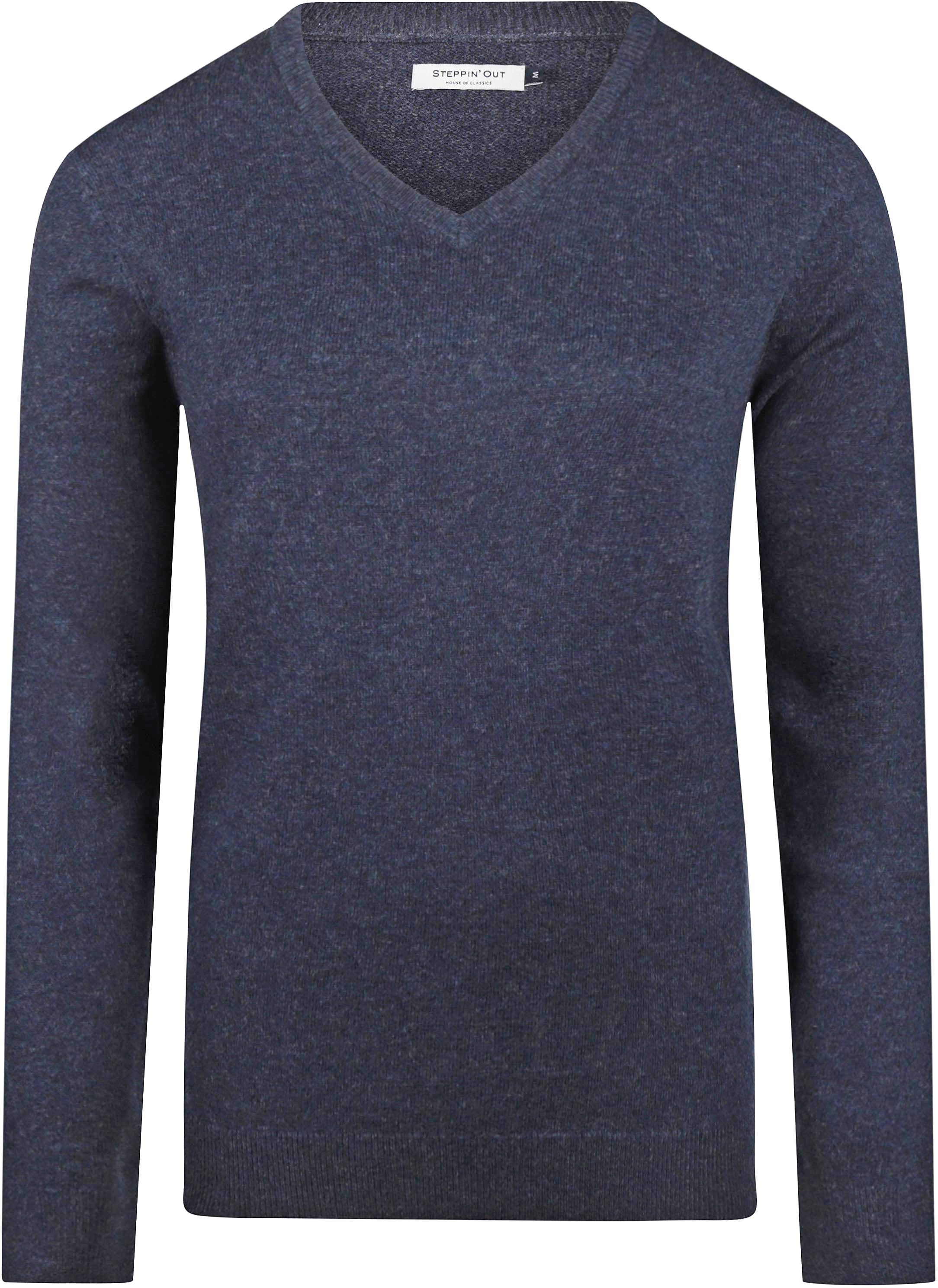 Steppin' Out Women Pullover V-Neck Merino Wool Navy order online | SW1201.0003-2100 | Suitable Greece