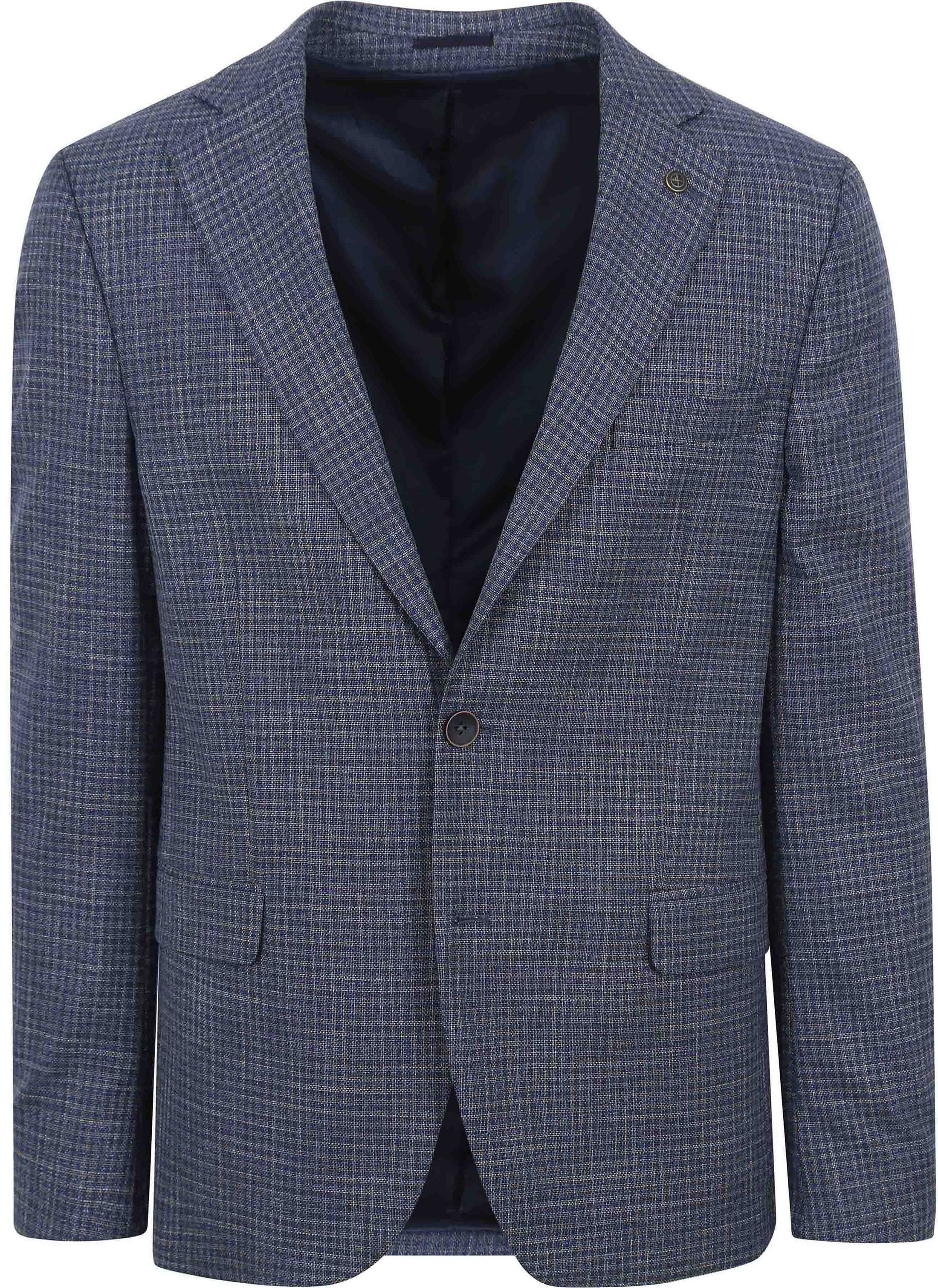 Suitable Colbert Royal Blauw Ruiten BL-22-01-2037 kl1 kopen | Suitable