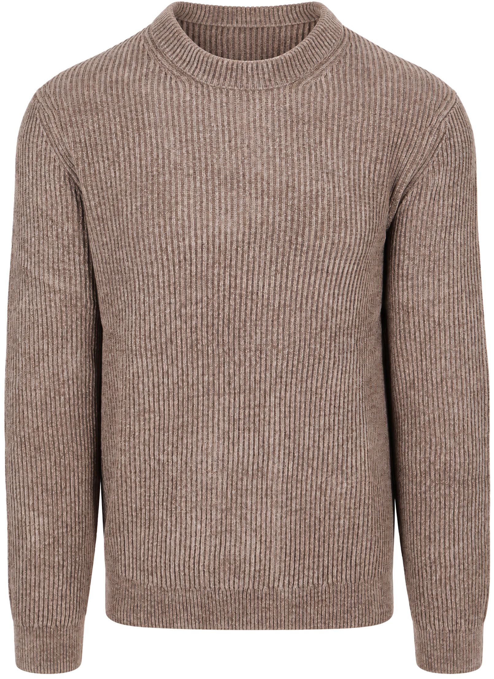Profuomo Pull Côtelé Chenille Mélange Laine Marron PPXJ30034B-H commander en ligne | Suitable