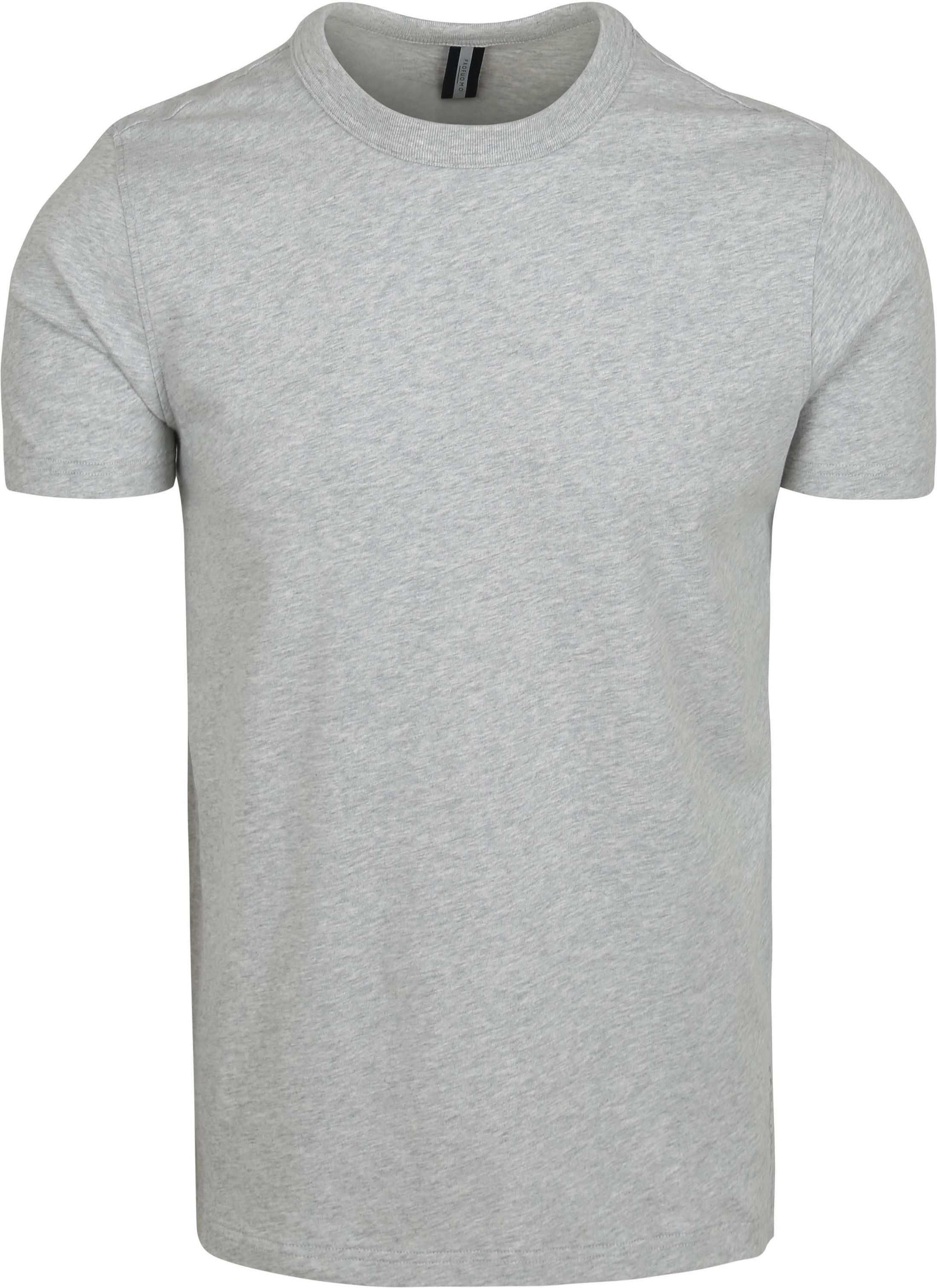 Køb Profuomo T-shirt Grå Melange PP2T00001B-C | Suitable