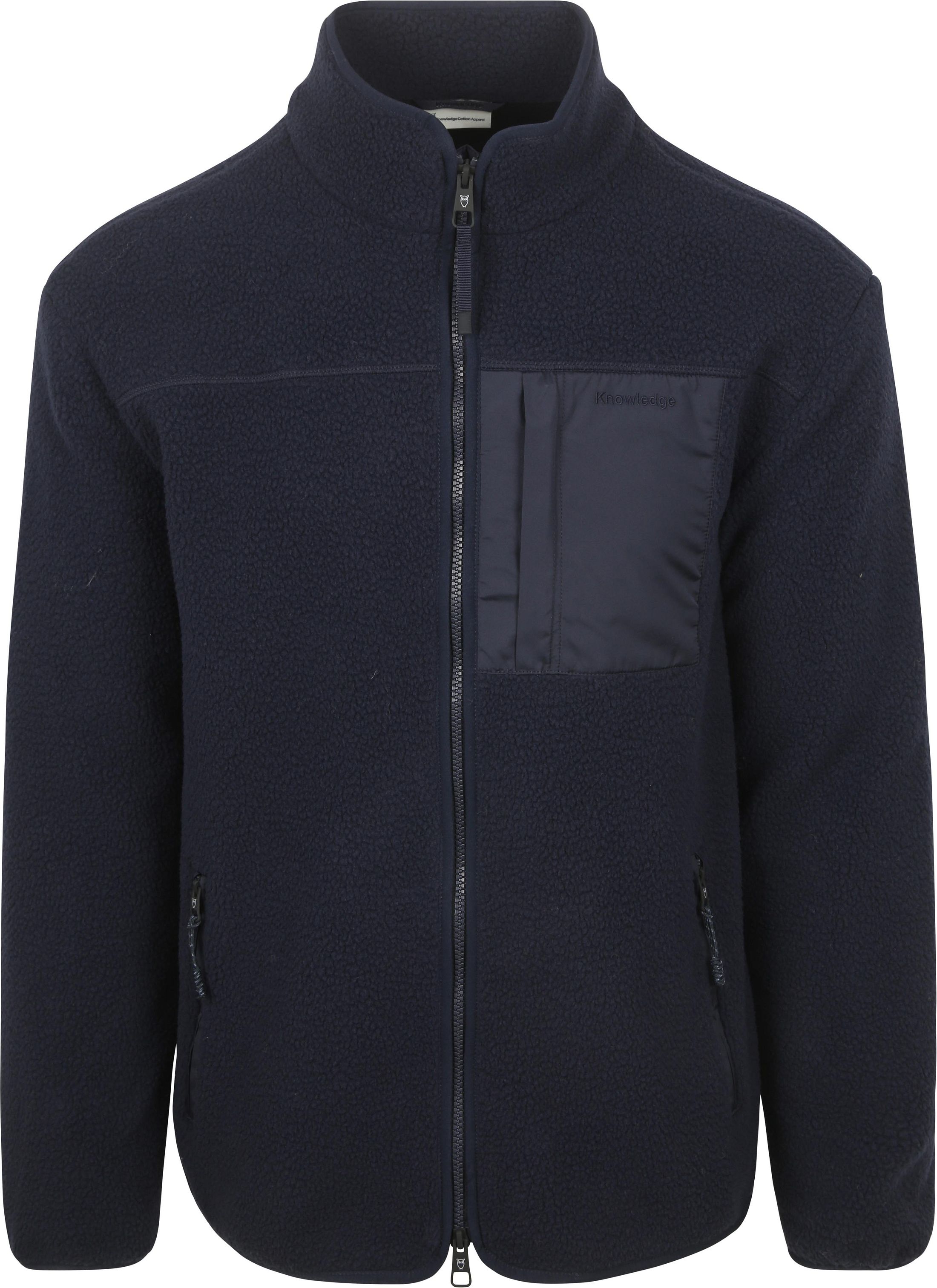 KnowledgeCotton Apparel Kardigan Niebieski 1280036-1412 