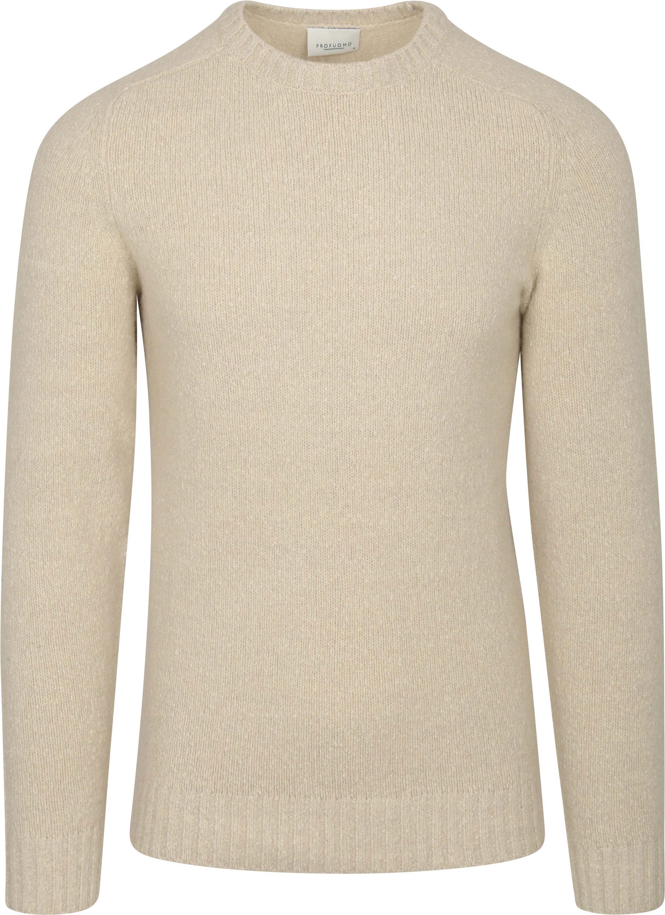 Profuomo Pull-over Laine Boiled Ecru PPVJ30012B-F commander en ligne | Suitable