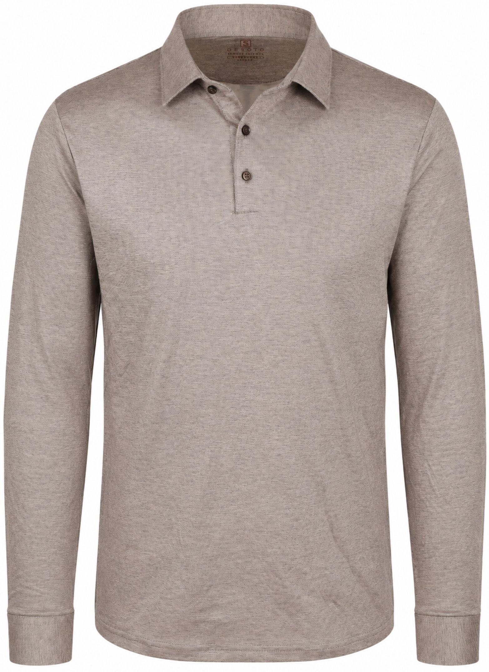 Desoto Longsleeve Poloshirt Essential Marron commander en ligne | Suitable