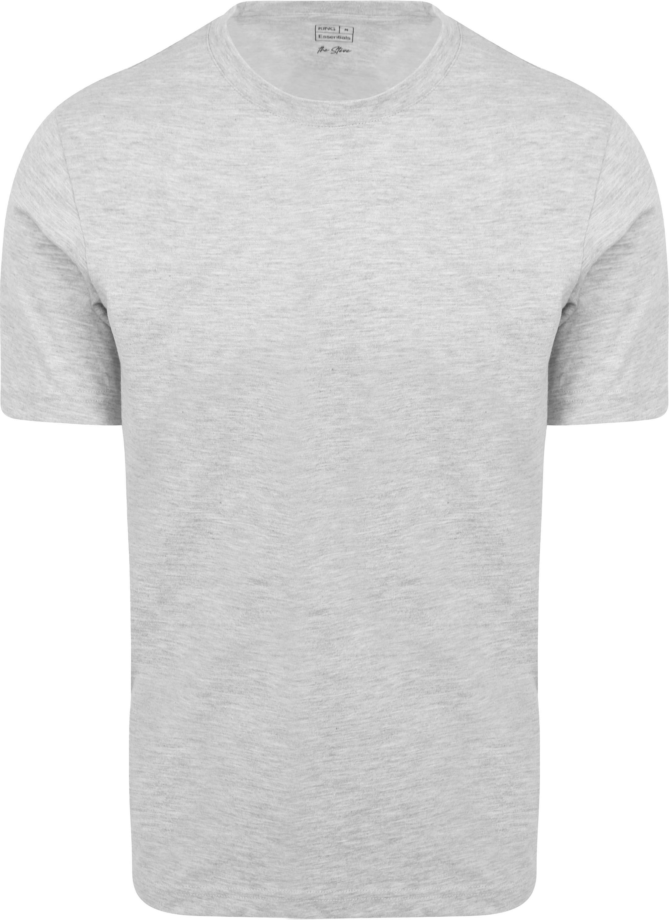 KING Essentials T-shirt Szary KM111010001-C001H 