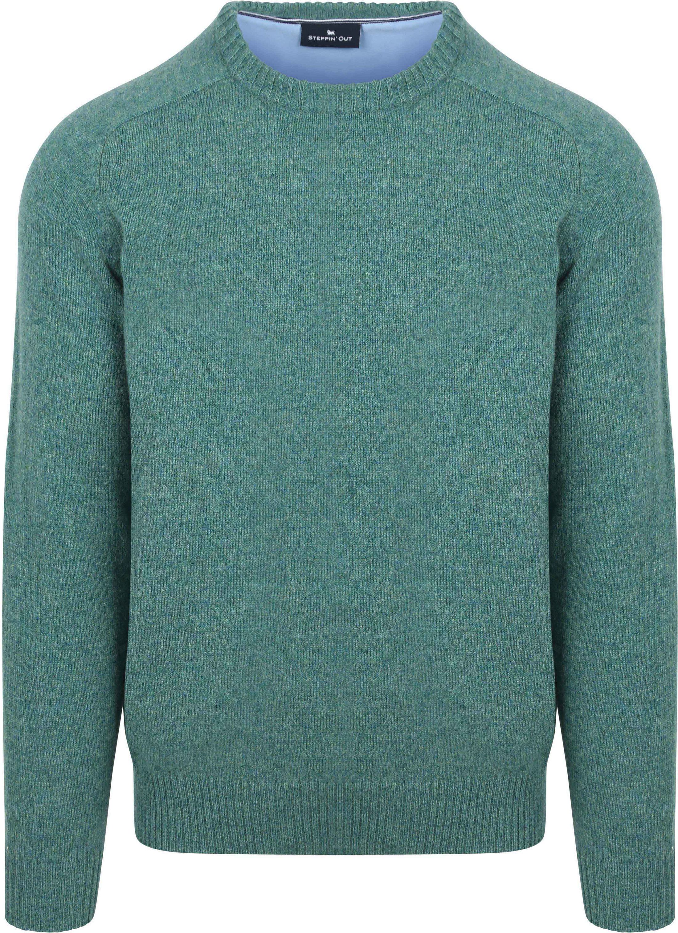 Steppin' Out Trui Lamswol Aqua Groen PU-O-LMBS-100P-SO-25.04 Aqua Seaport kopen | Suitable