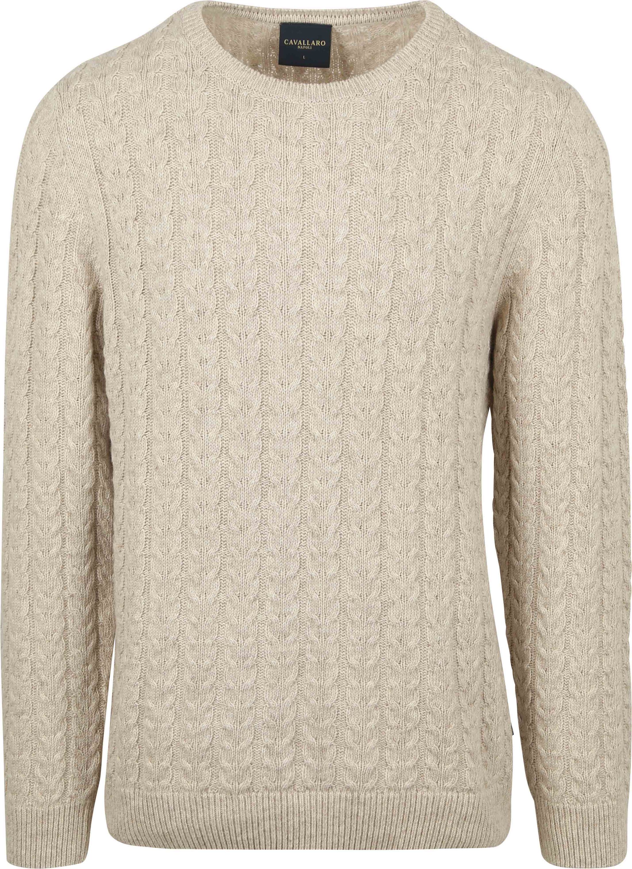 Cavallaro Napoli Sweter Beżowy 118245011-180000 