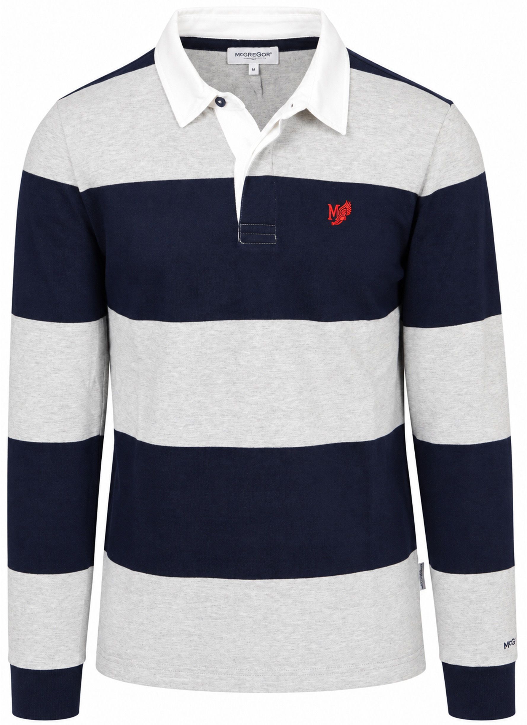 McGregor Rugbyshirt Stripe Navy Grey order online | MM262.8004.02-1202 | Suitable Portugal