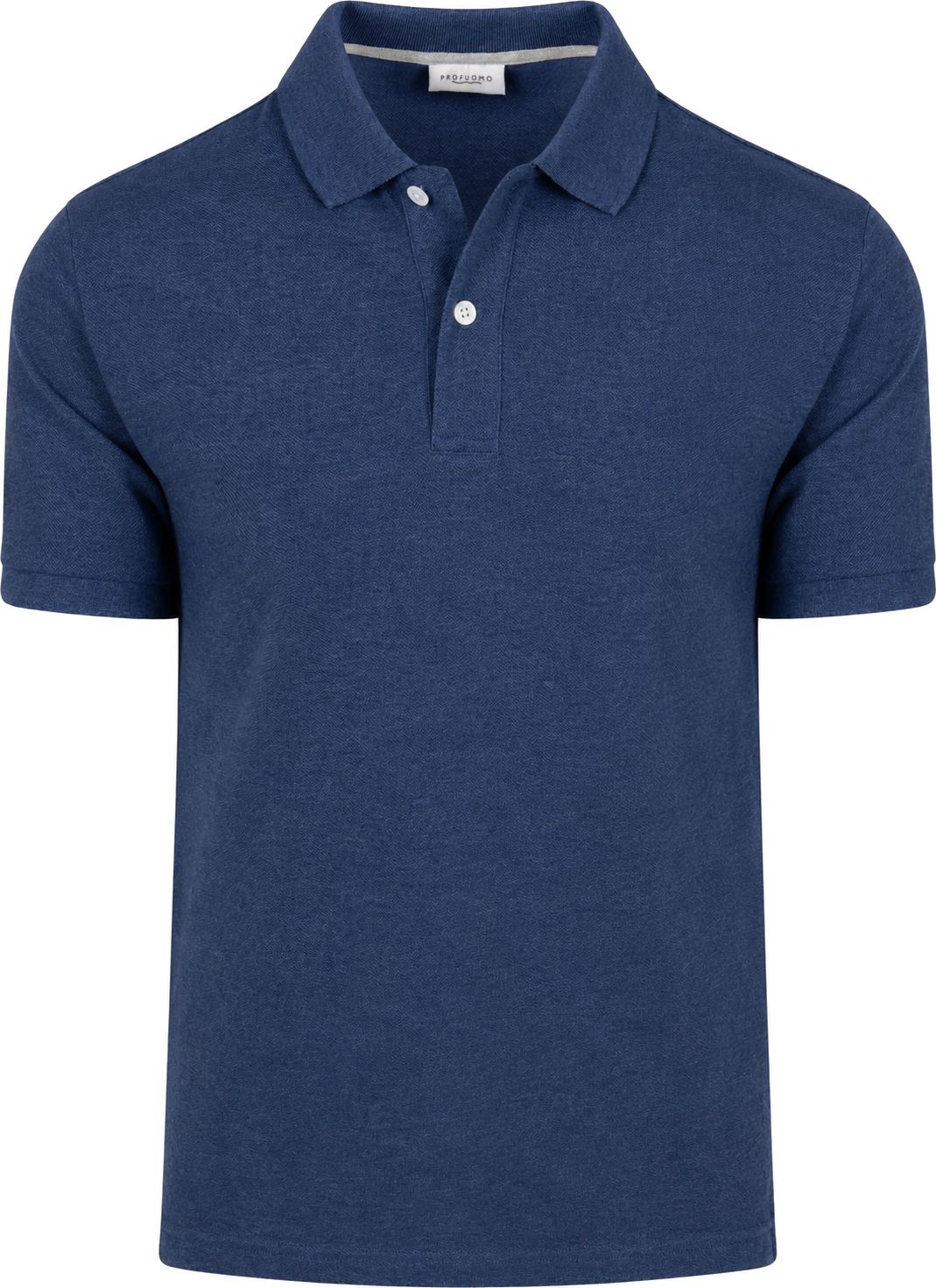 Profuomo Piqué Poloshirt Melange Indigo commander en ligne | Suitable