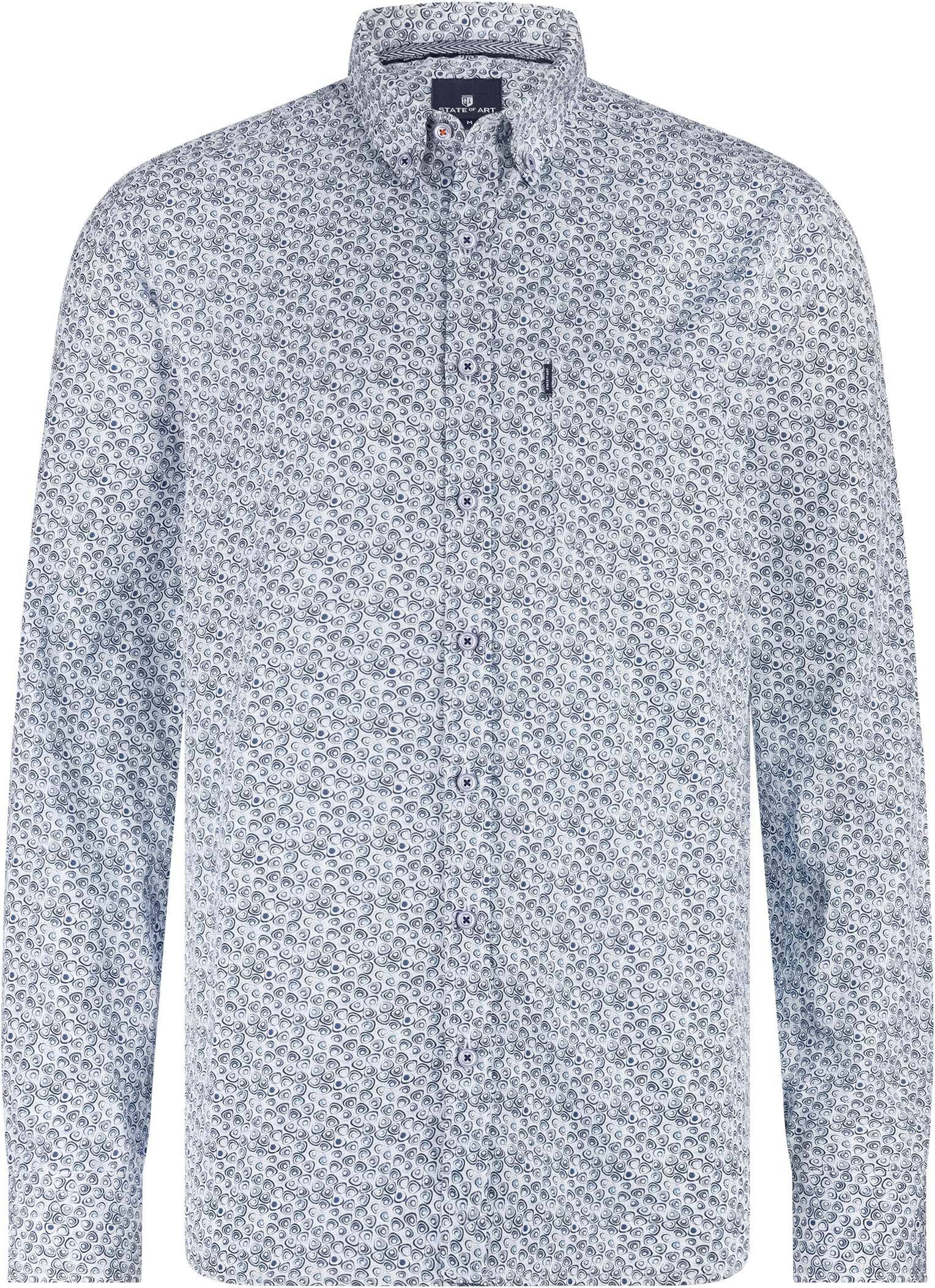 State Of Art Skjorte Poplin Shell Blå 21425276-5711