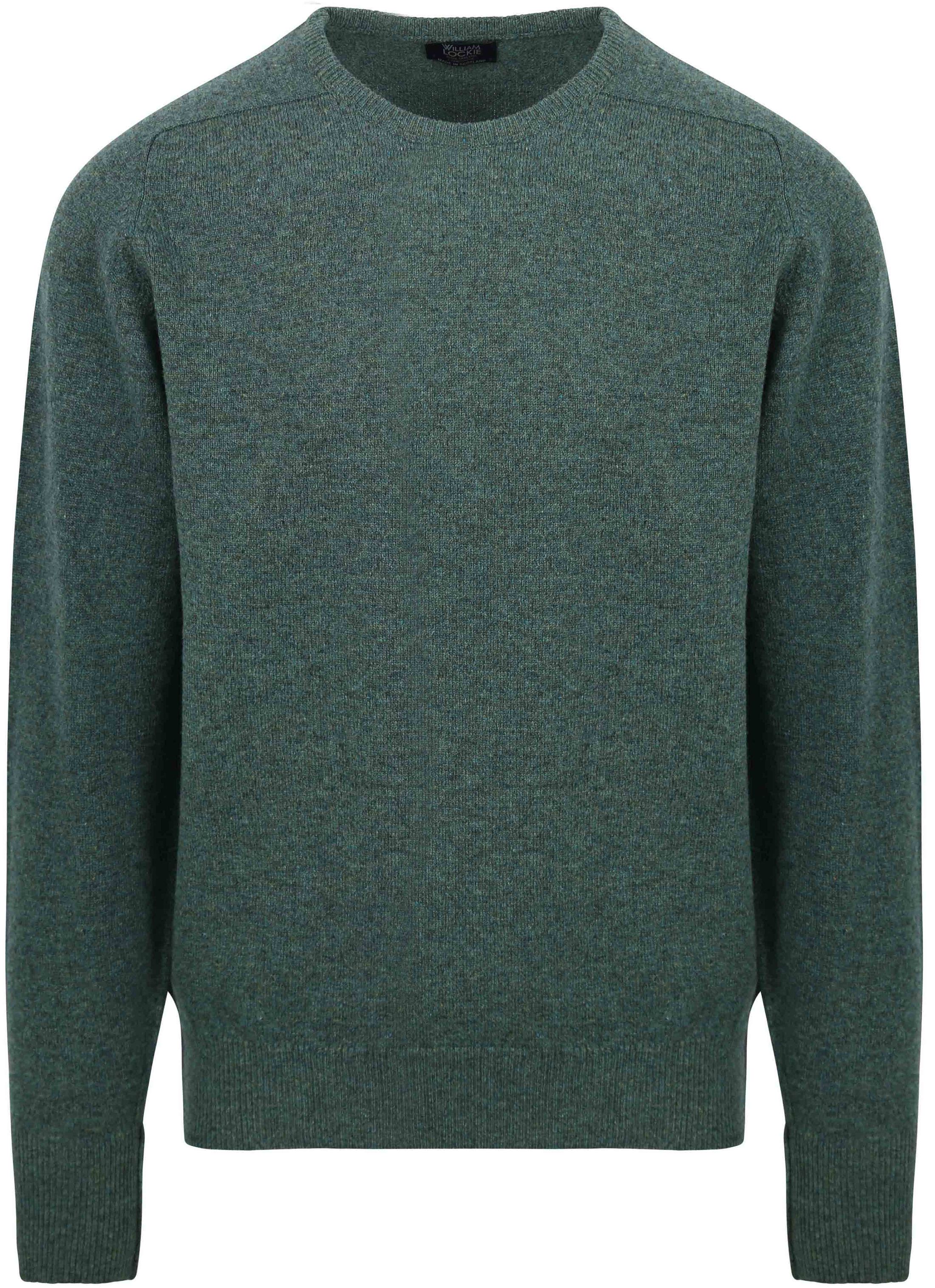 William Lockie O-Auschnitt Pullover Lammwolle Moorland Grün 7097DF-Moorland kaufen | Suitable