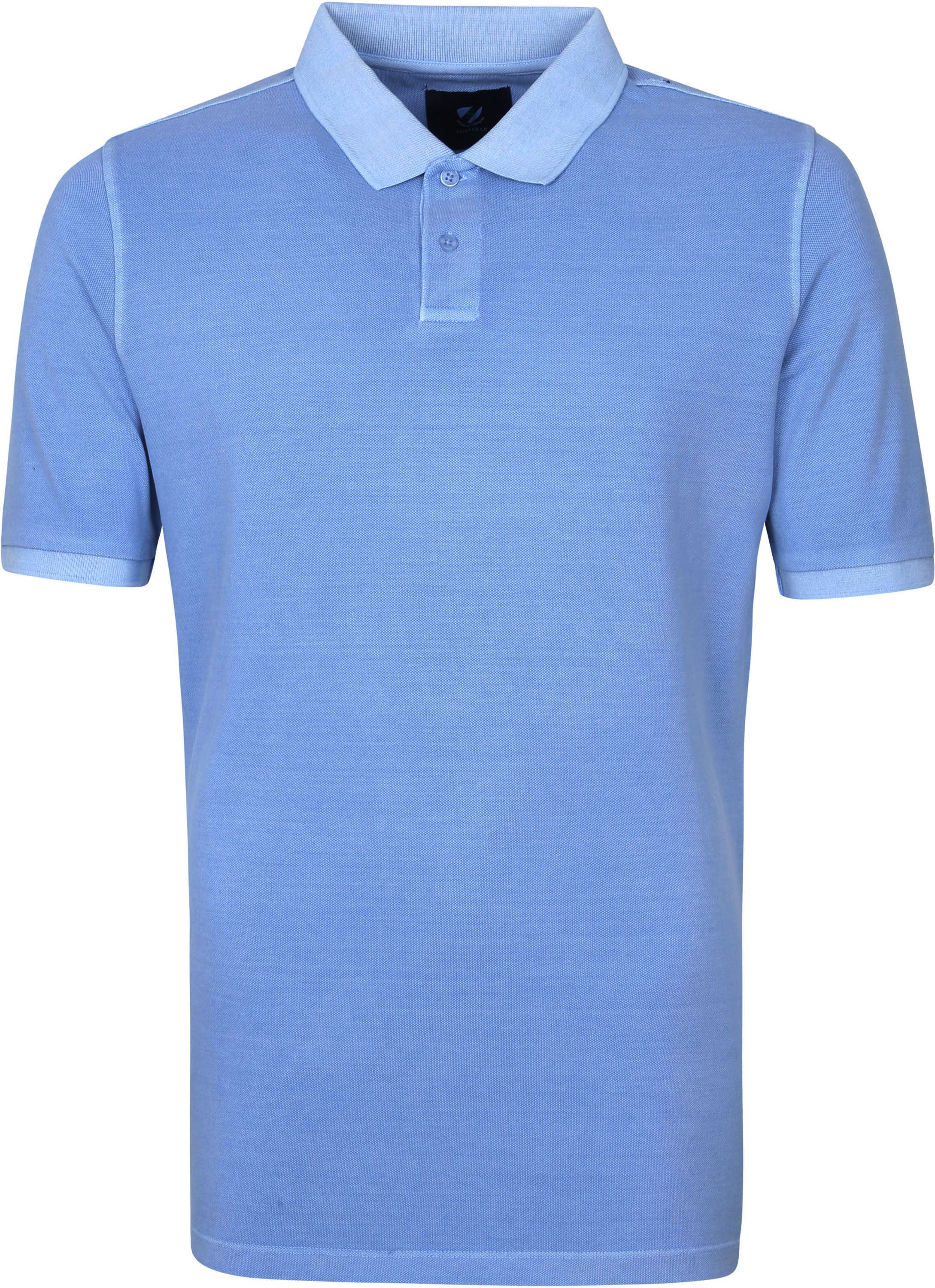 Suitable Respect Pete Polo Mid Blue RSP-05-GDPO-BLU kopen | Suitable