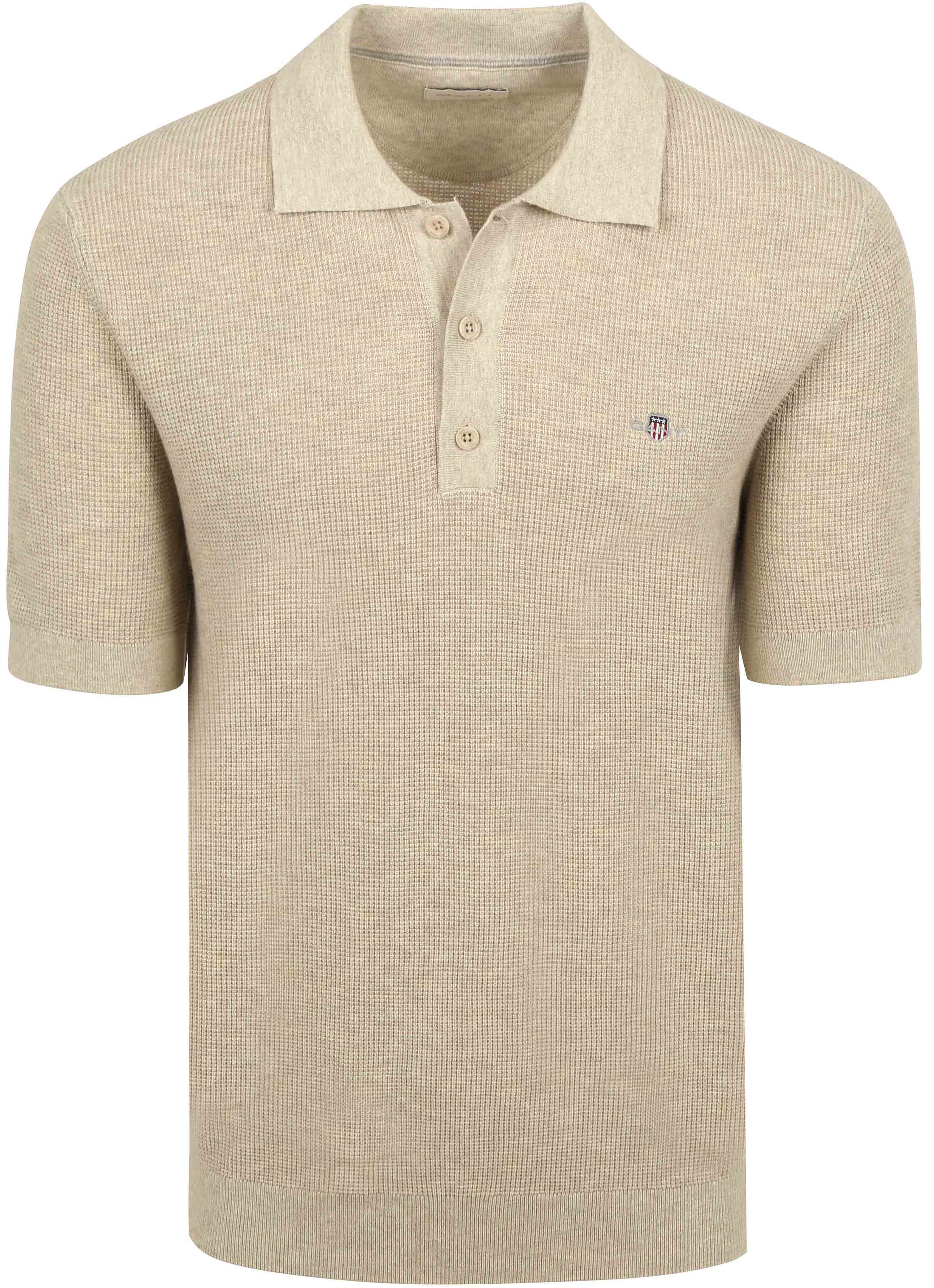 Gant Knitted Polo Beige 8030294-198 commander en ligne | Suitable