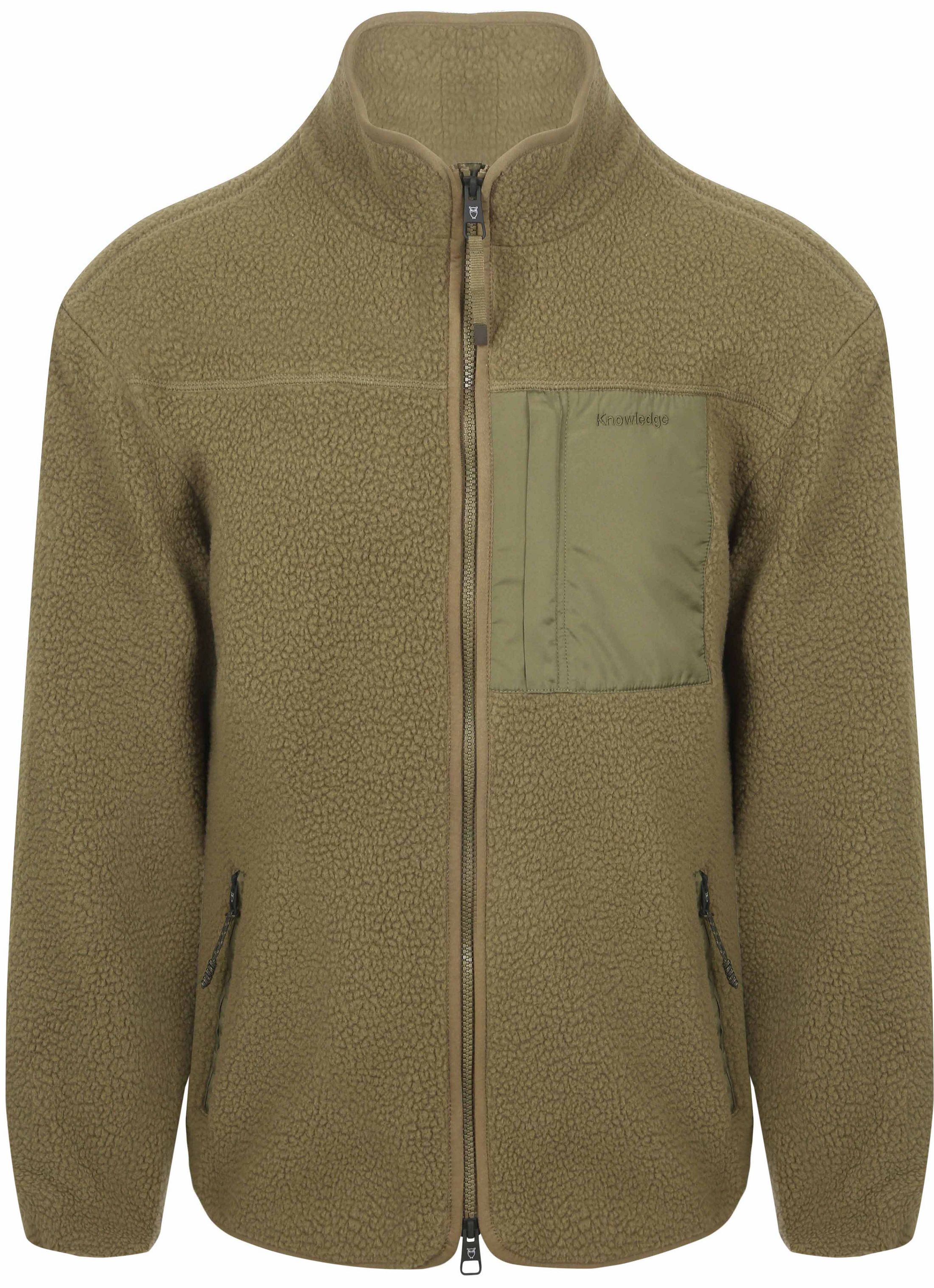 Knowledge Cotton Apparel Sweaterjacke Fleece Olive kaufen | 1280036-1068 | Suitable