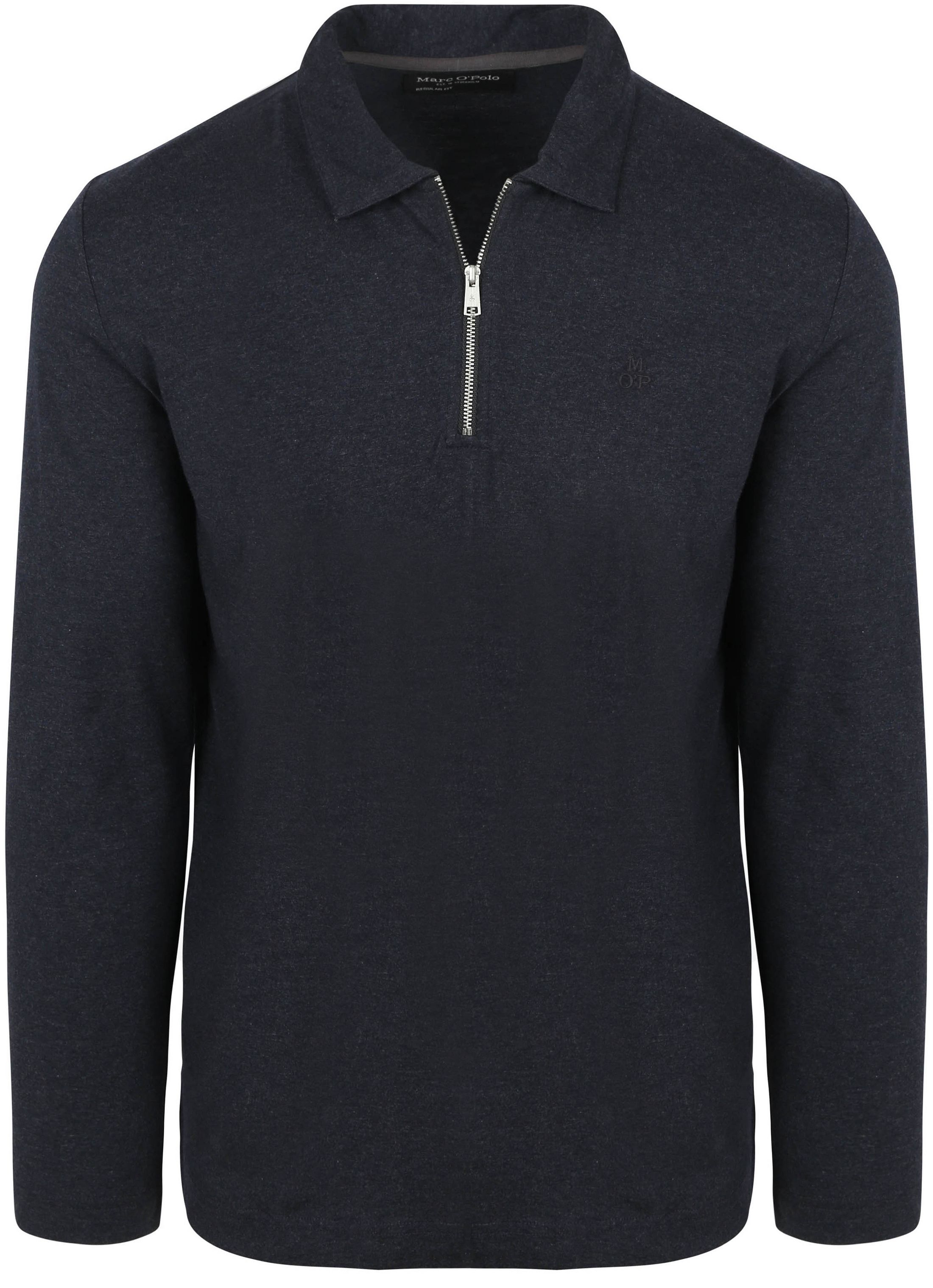 Marc O'Polo Langermet Half-Zip Polo Navy 5000010724-4131 + 620202755050-898