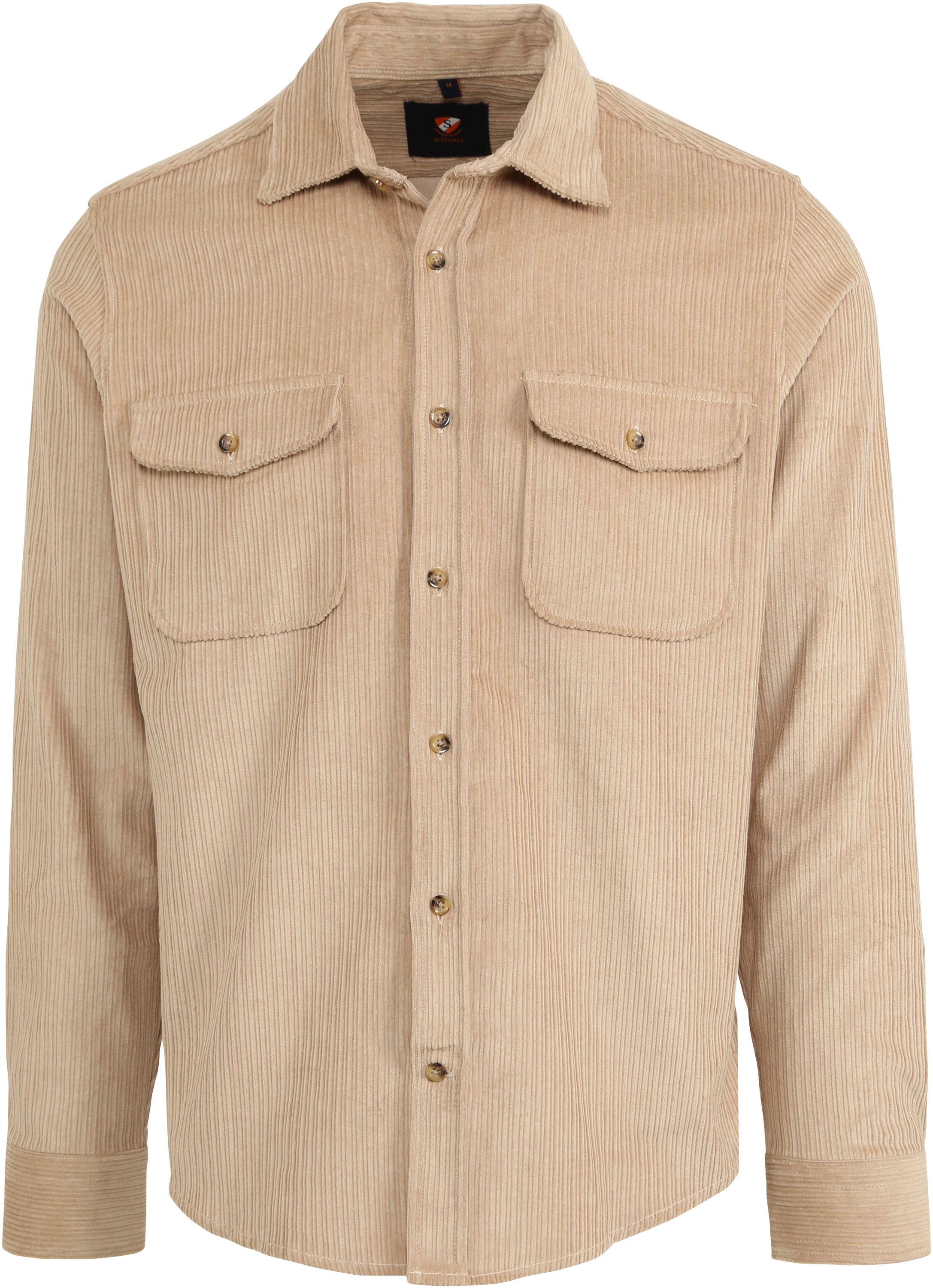 Suitable Chaqueta de punto Beige 247-2 Heavy Cord Kahki 