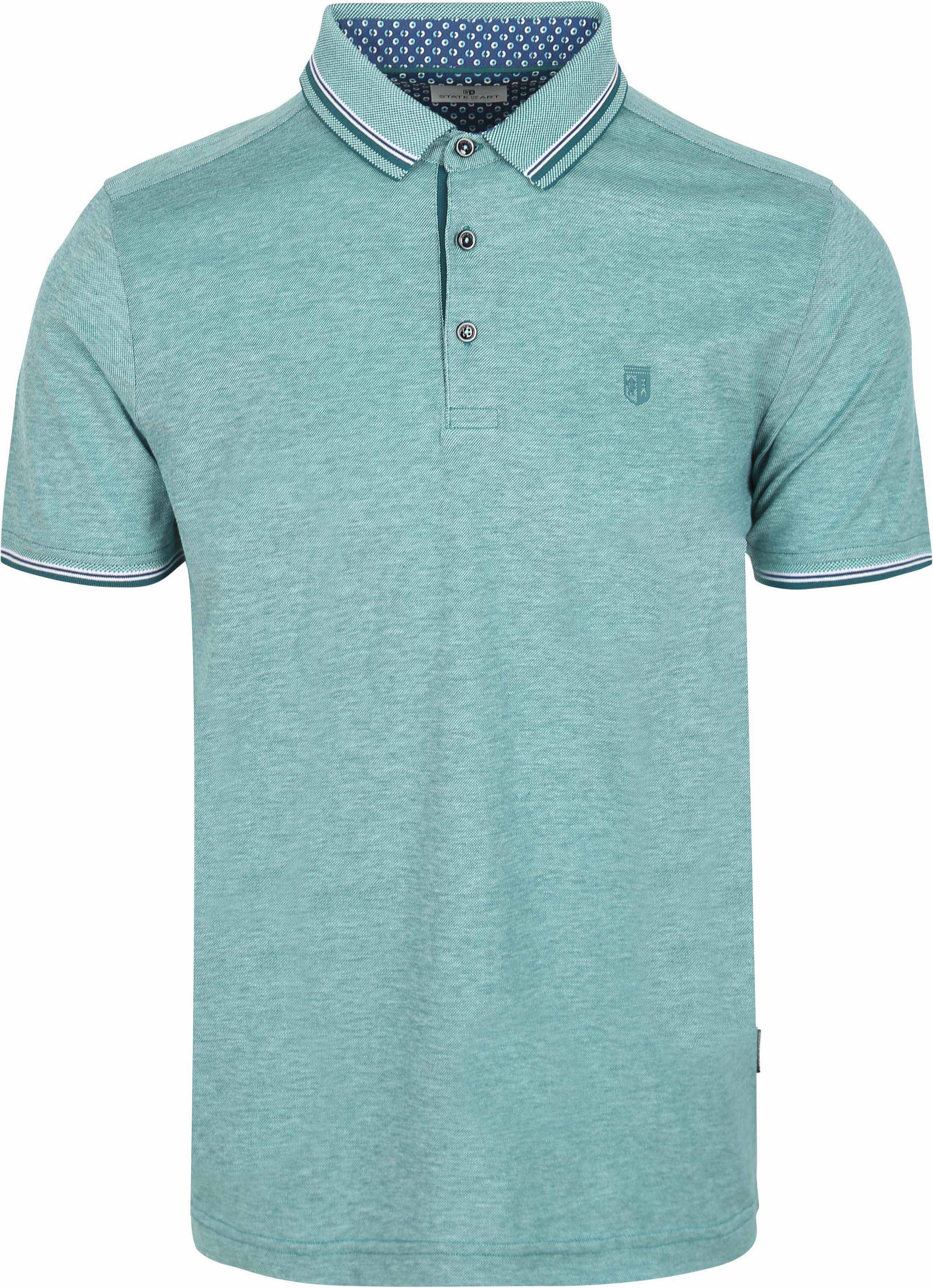 State Of Art Pique Polo Shirt Mint Blue 46115467-5255 order online | Suitable