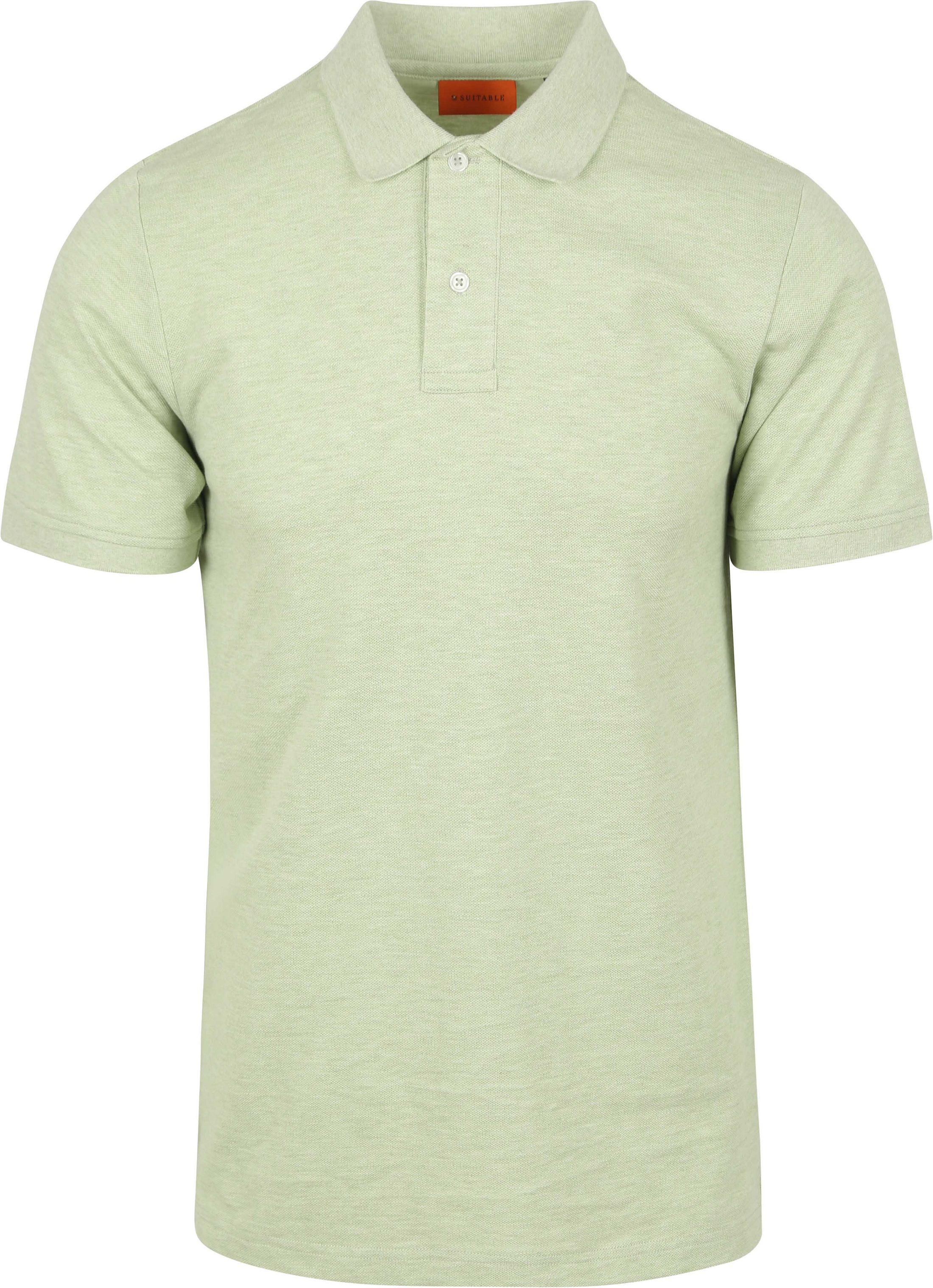 Suitable Mænd Polo Shirt Lysegrøn SPE25108FA63ST-311